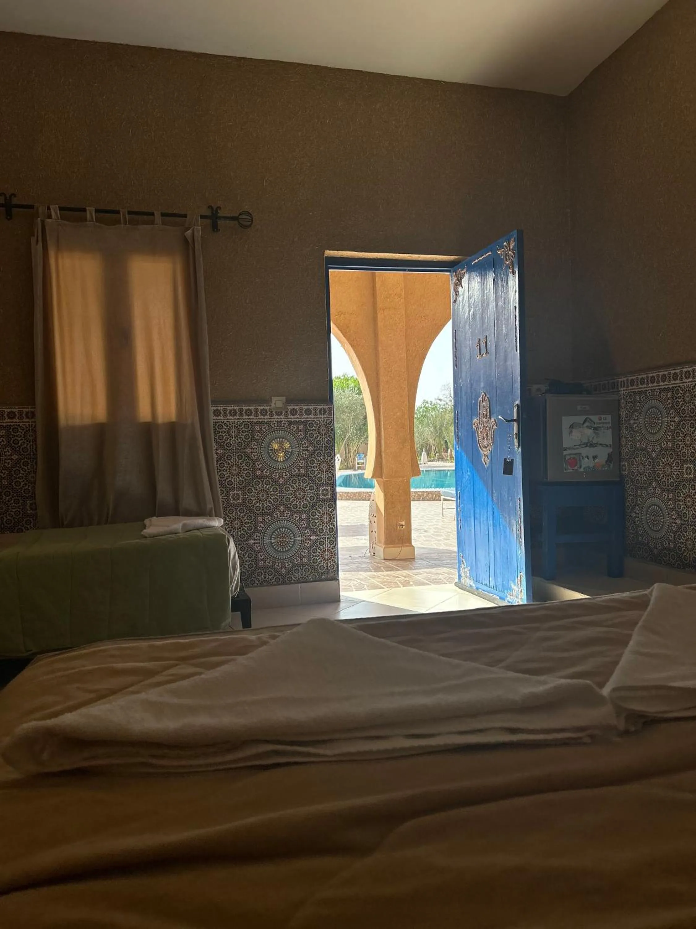 Bed in Hotel Riad Ali