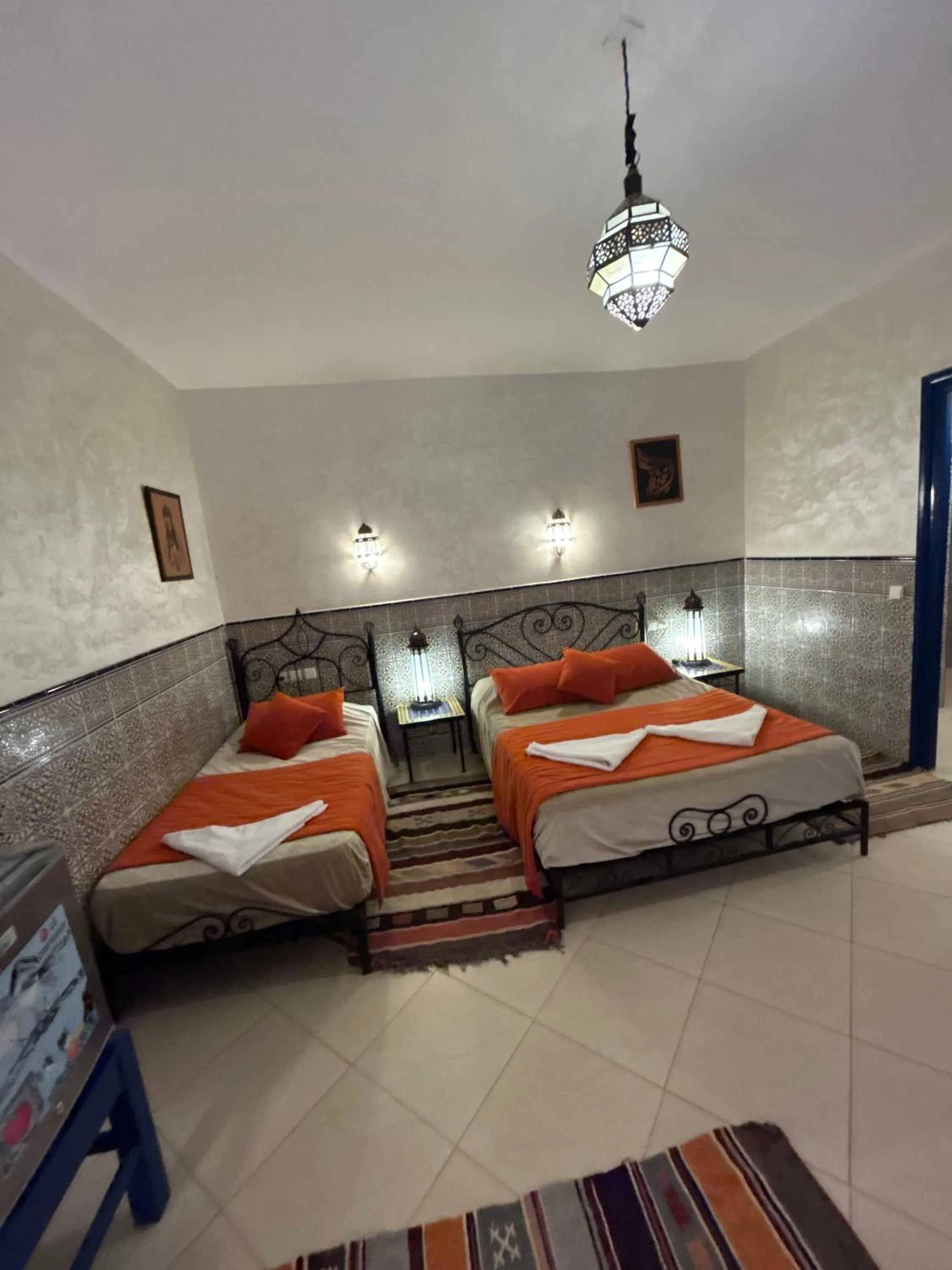 Bed in Hotel Riad Ali