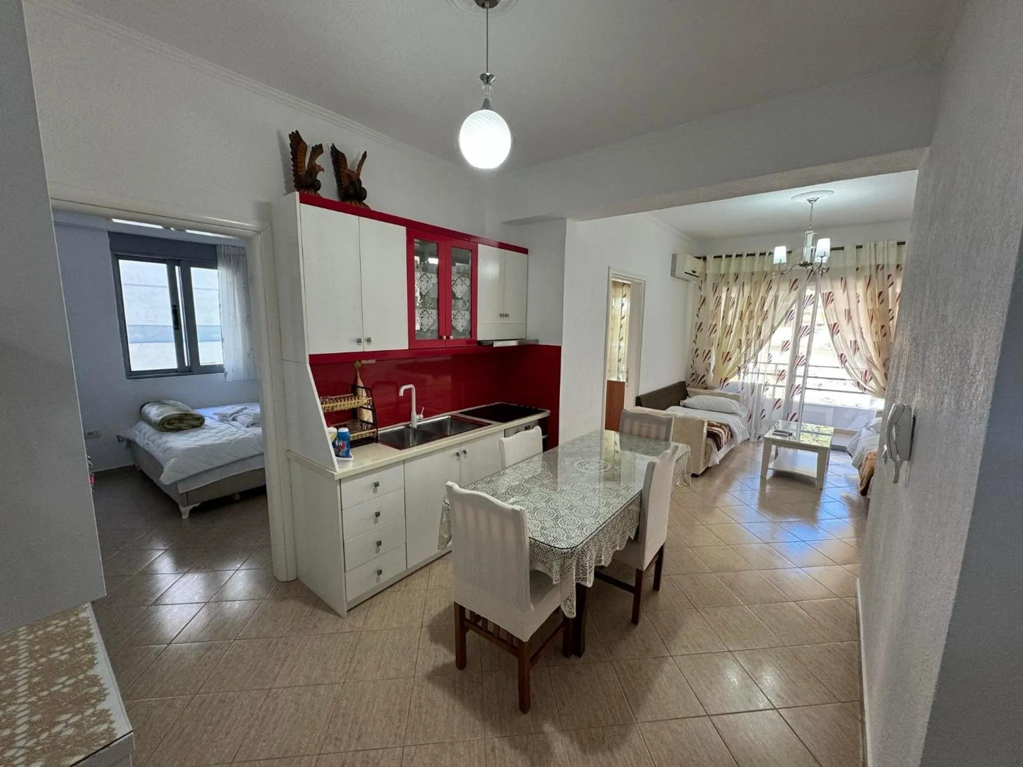 Kitchen or kitchenette, Bed in Taulant