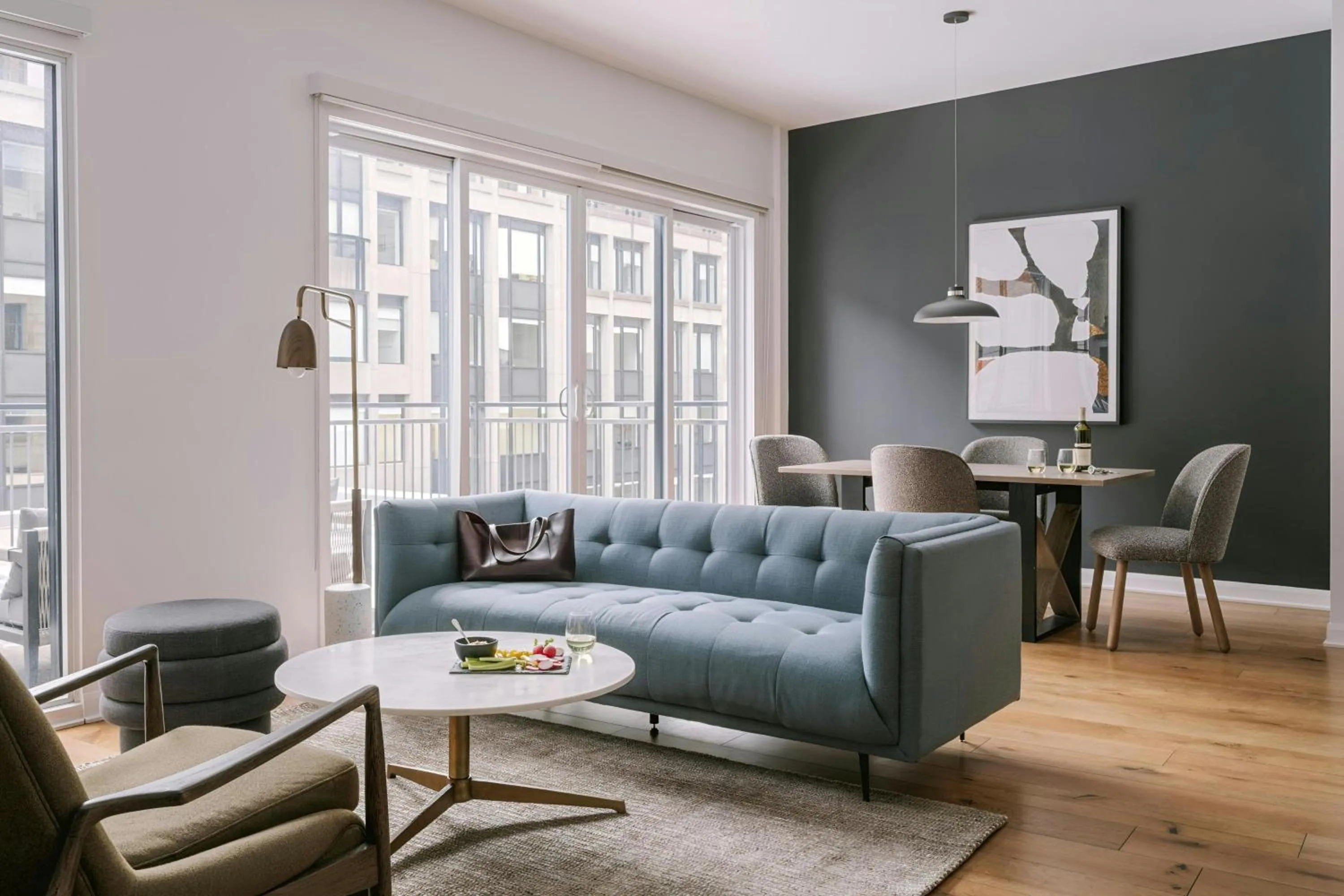 Living room in Sonder by Marriott Bonvoy Penny Lane Apartments Old Montreal