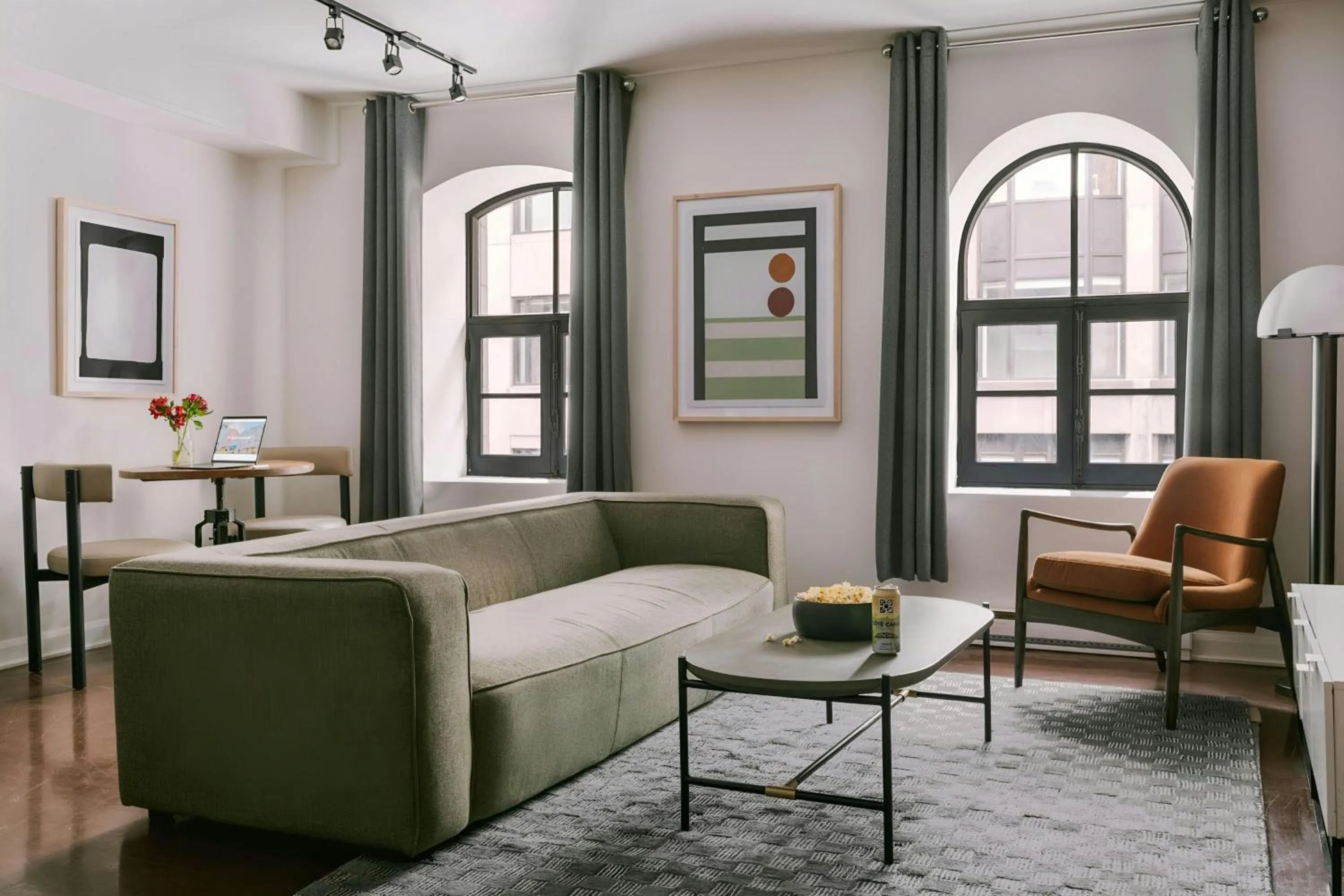Living room in Sonder by Marriott Bonvoy Penny Lane Apartments Old Montreal