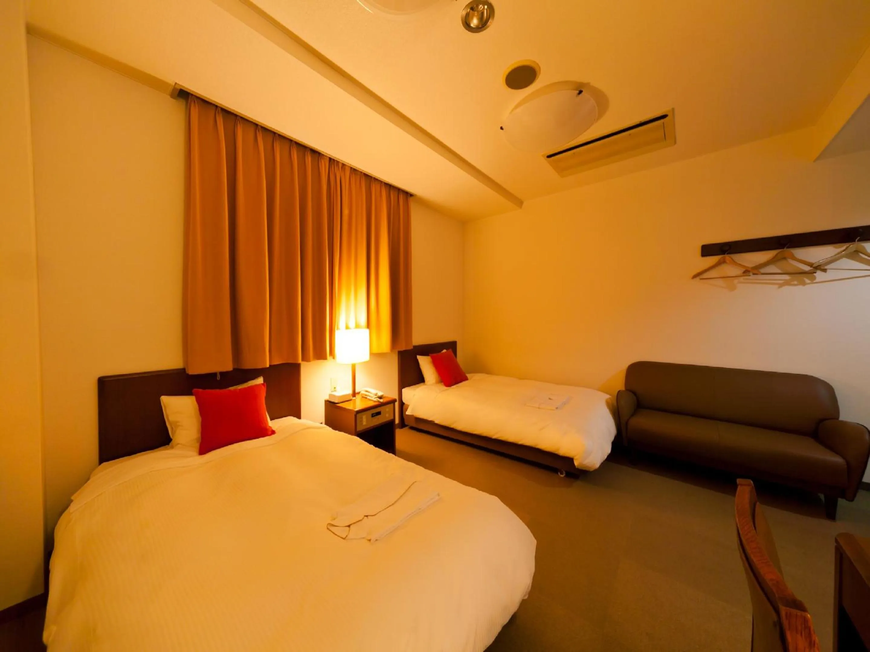 Decorative detail, Bed in Koga Central Hotel