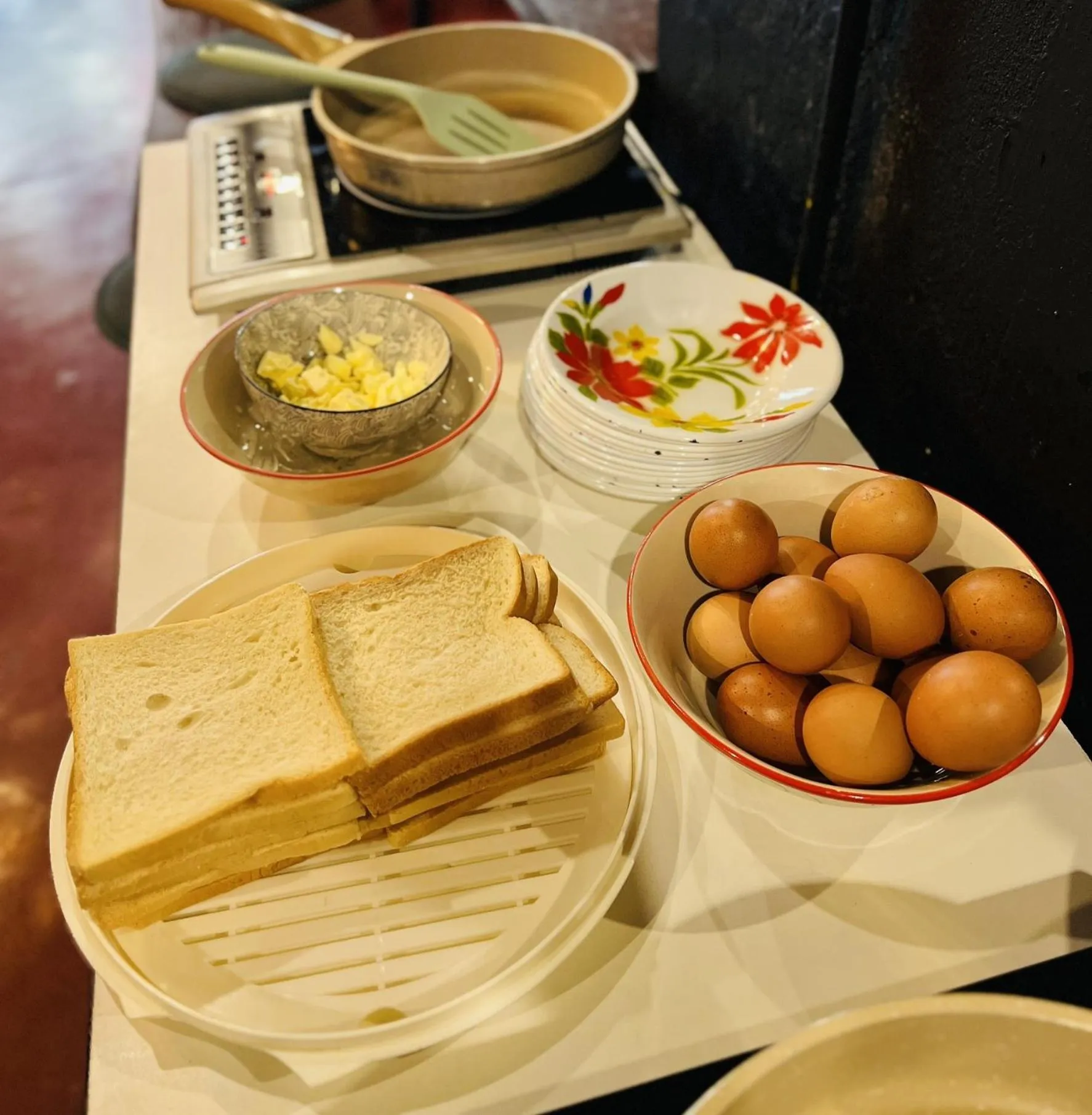 Breakfast in Tian Tian Hostel