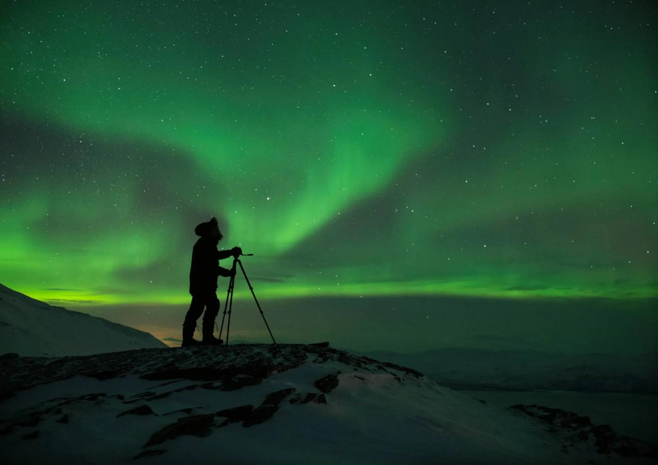 Natural landscape in STF Abisko Turiststation