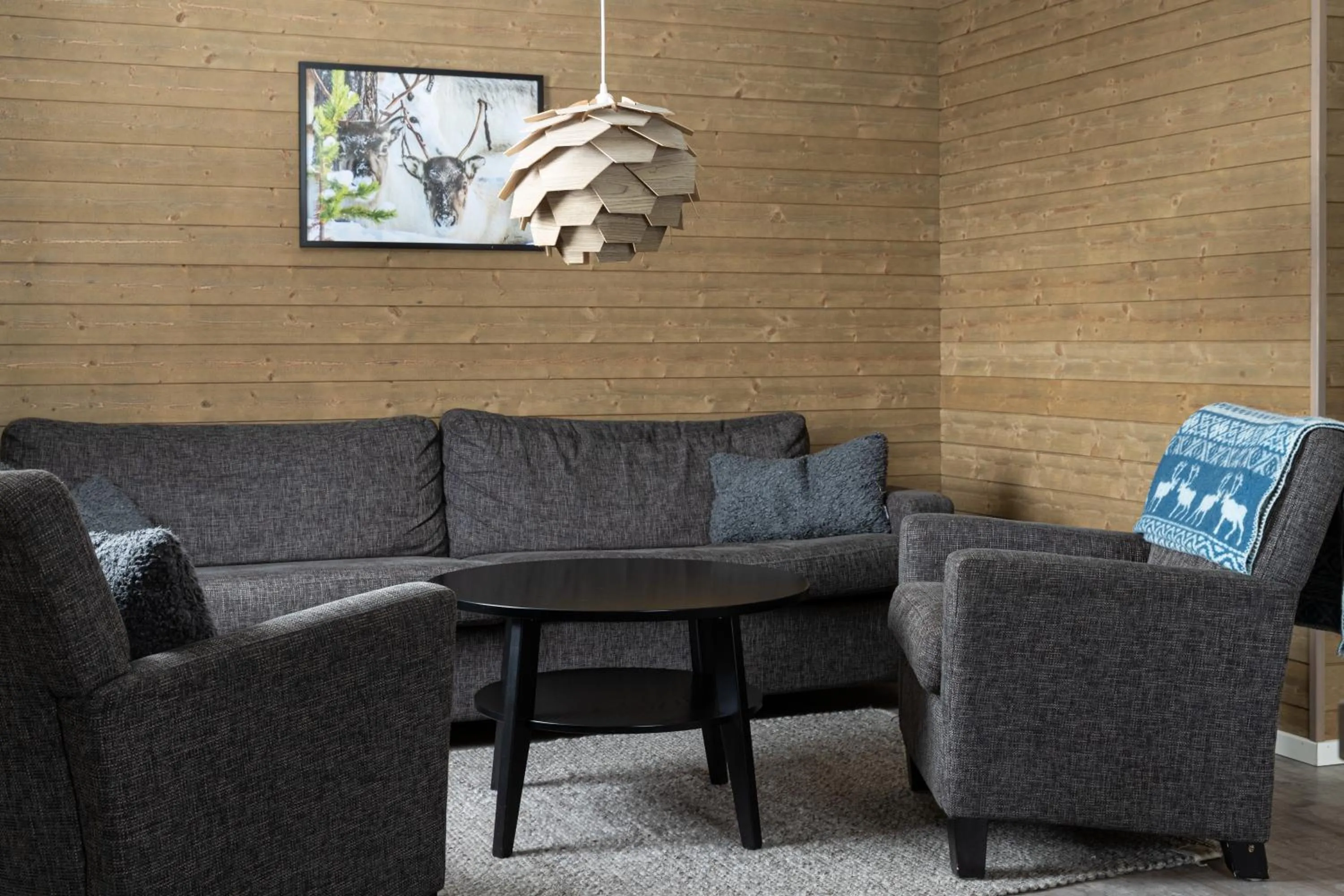 Living room in STF Abisko Turiststation