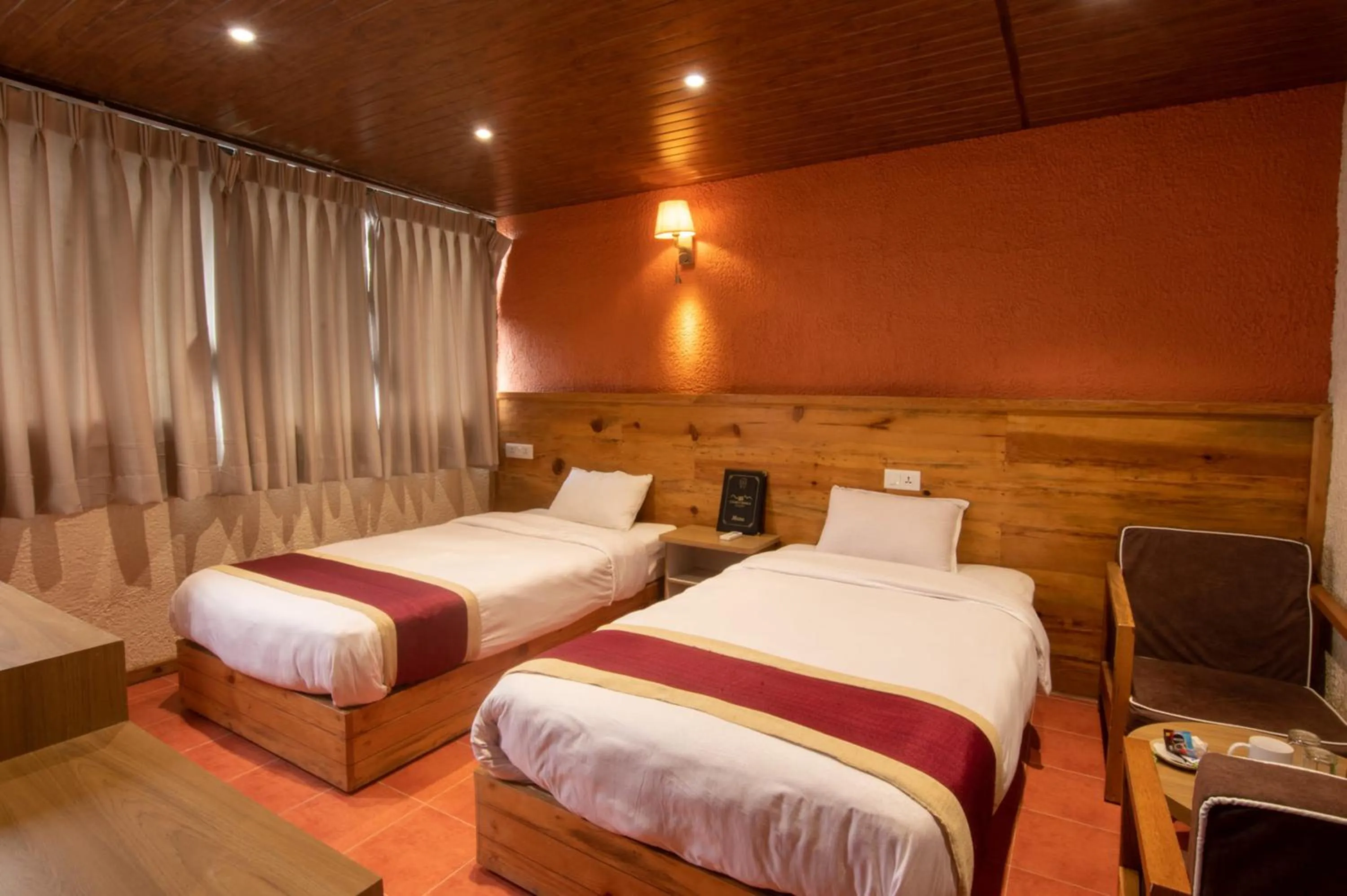 Bed in Everest Manla Resort