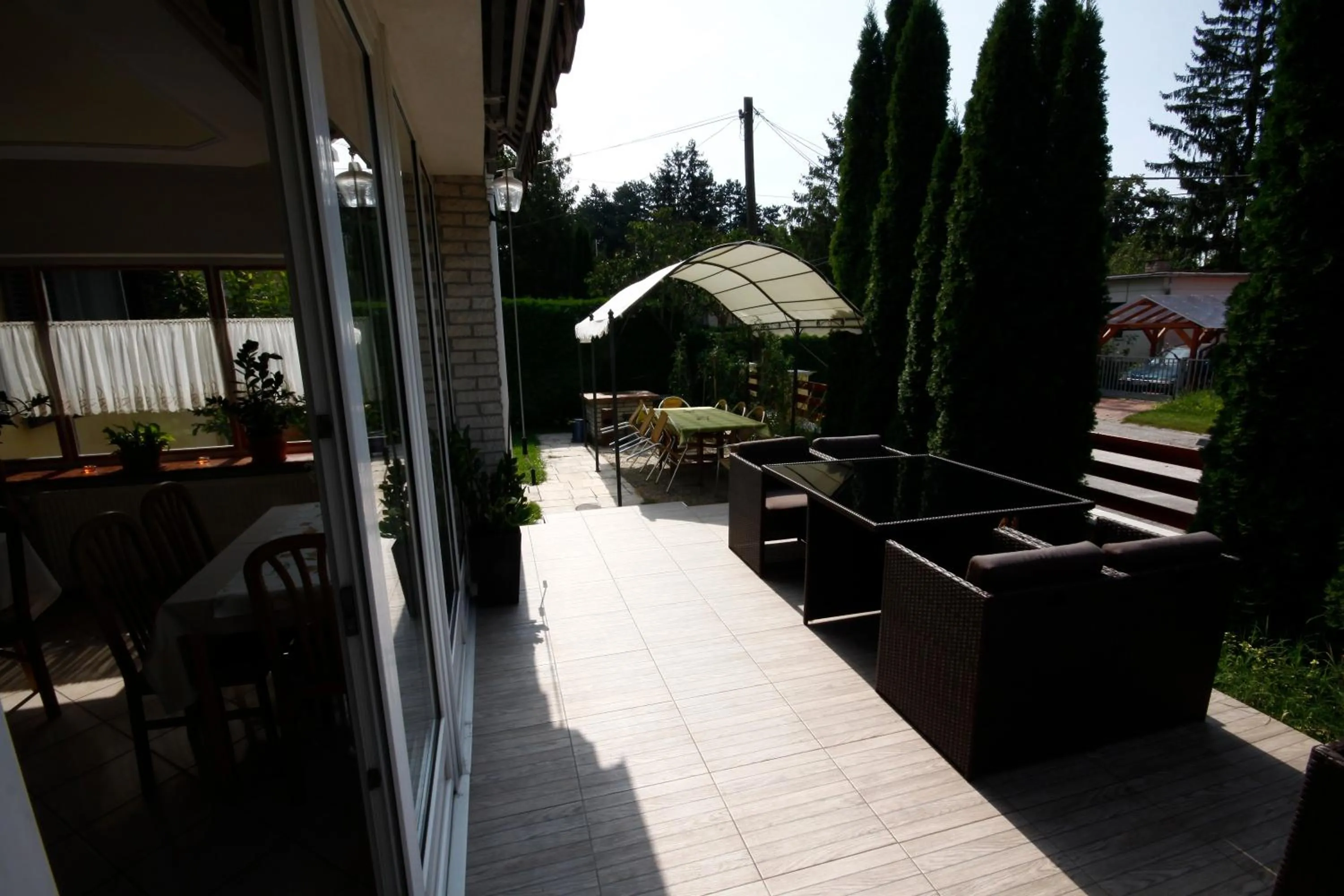 Balcony/Terrace in Parti Panzió