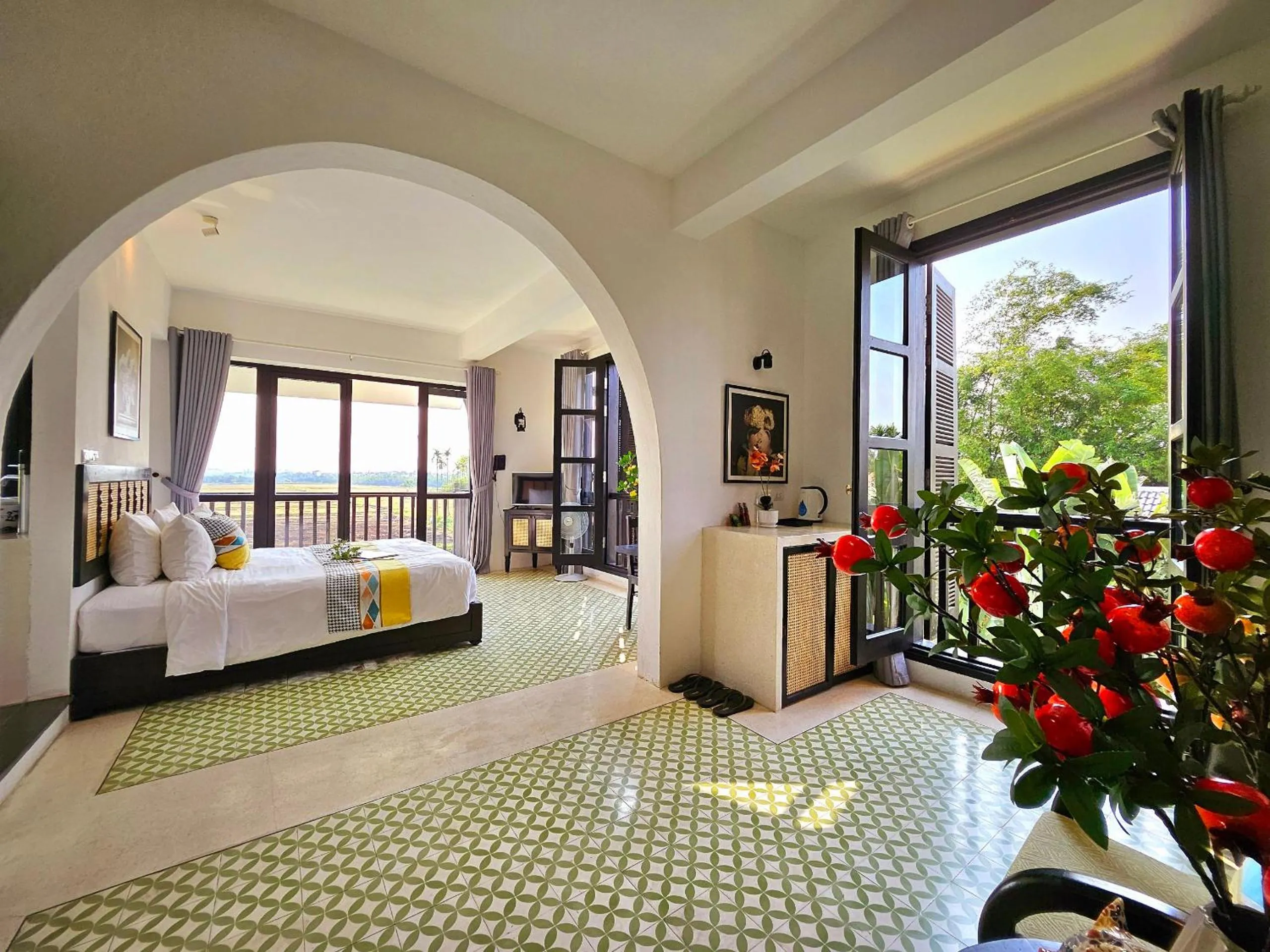 Bed in Nghé Garden Resort Hội An