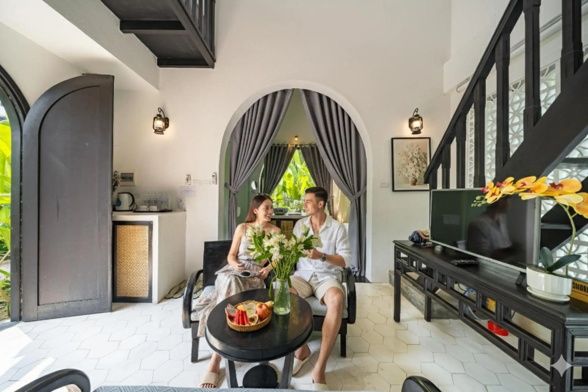 Living room in Nghé Garden Resort Hội An