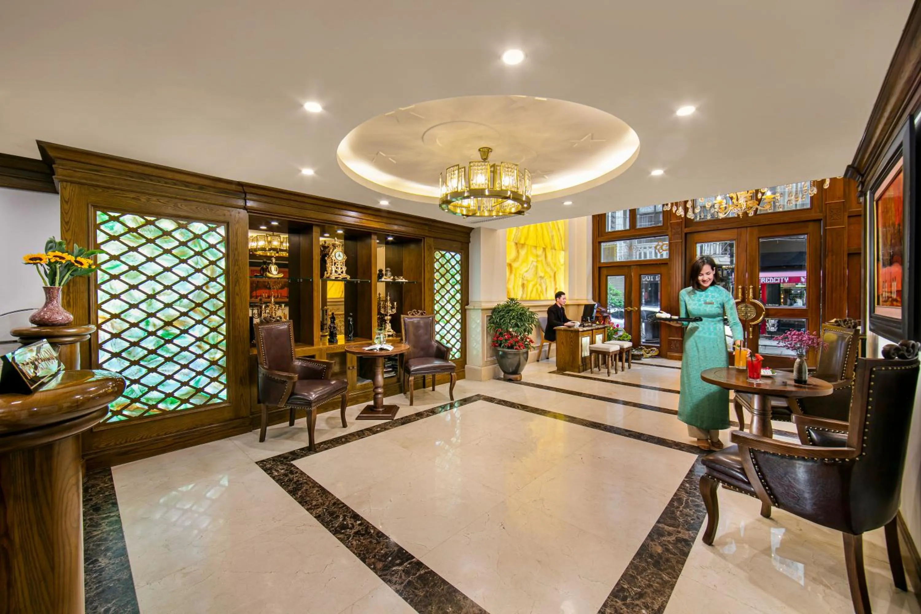 Lobby or reception in Hanoi Dalvostro Valentino Hotel & Spa