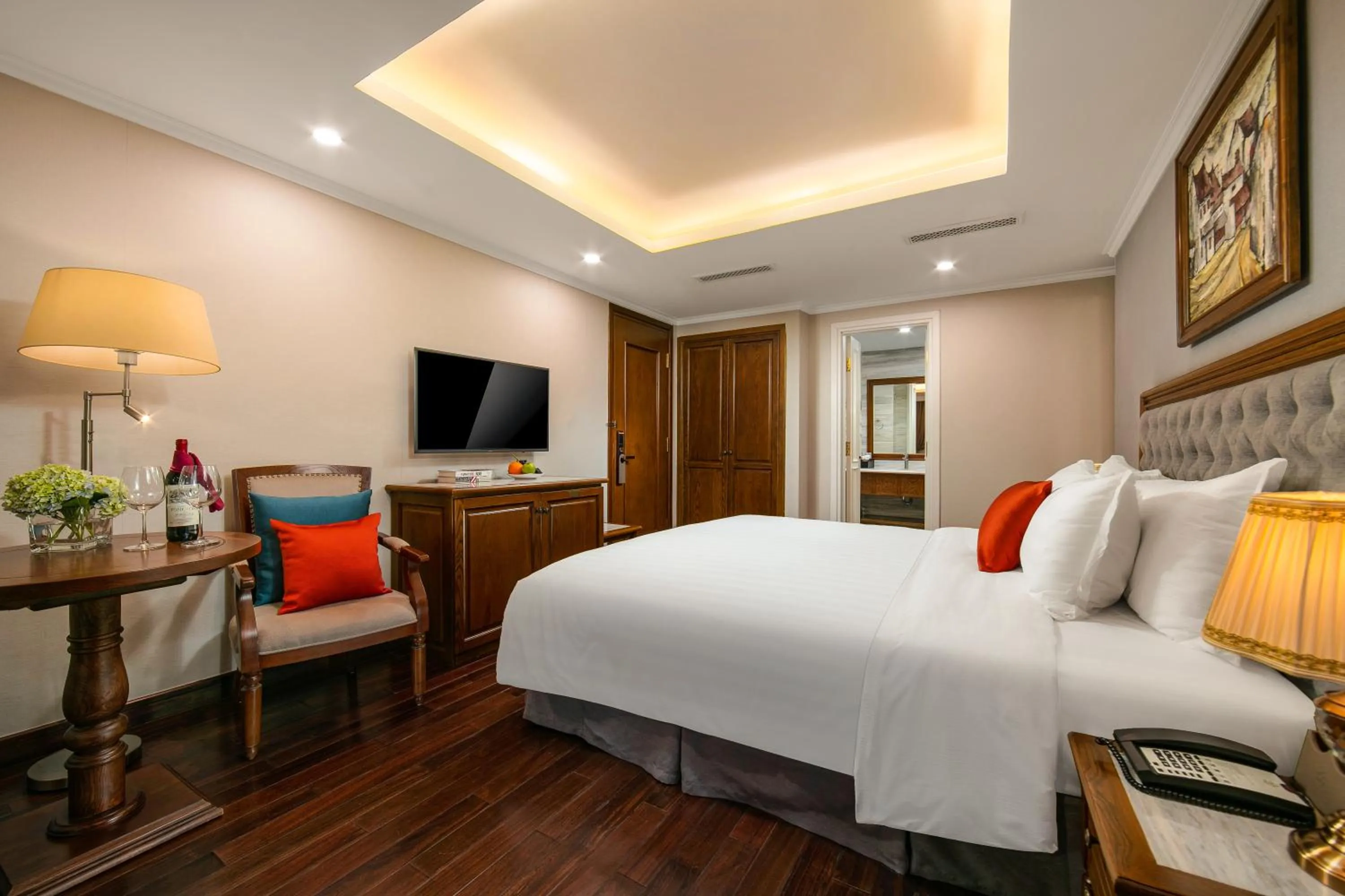 Bed in Hanoi Dalvostro Valentino Hotel & Spa