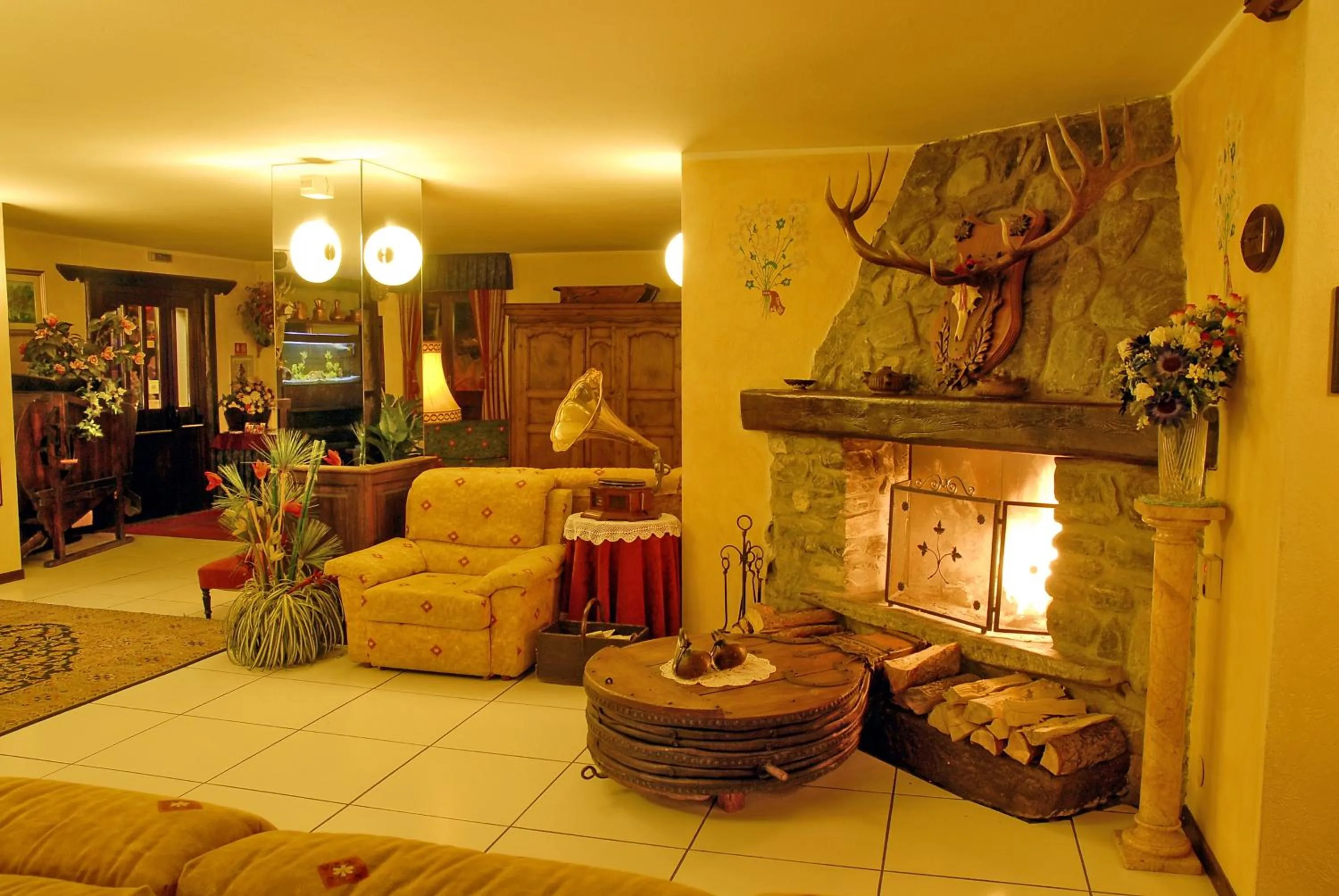 Communal lounge/ TV room in Hotel Edelweiss & SPA