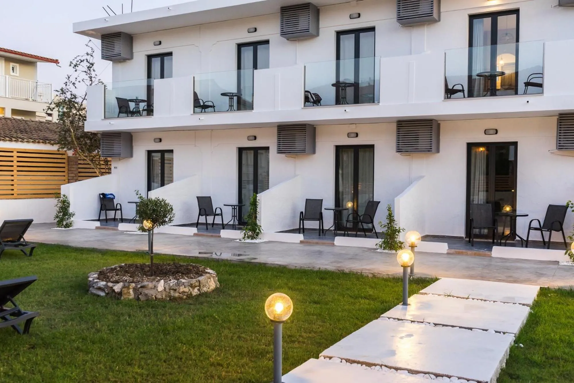 Garden view in Rooms 48 by Zante Plaza