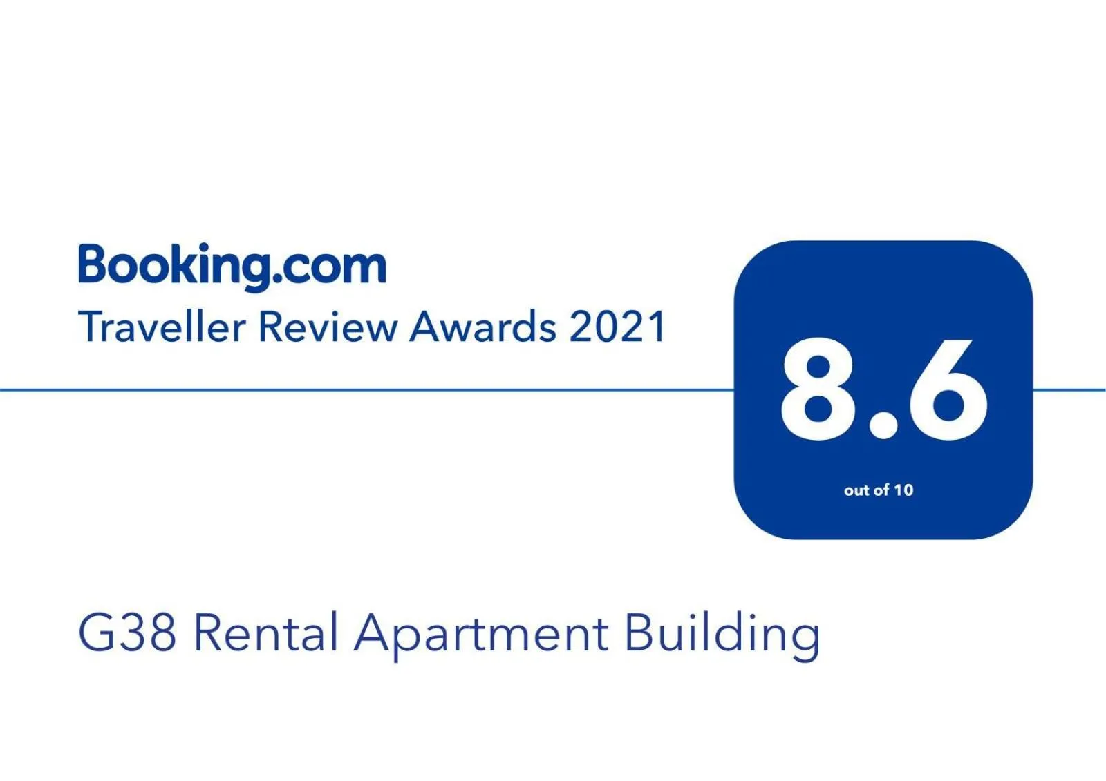 Certificate/Award in G38 Rental Apartment Building
