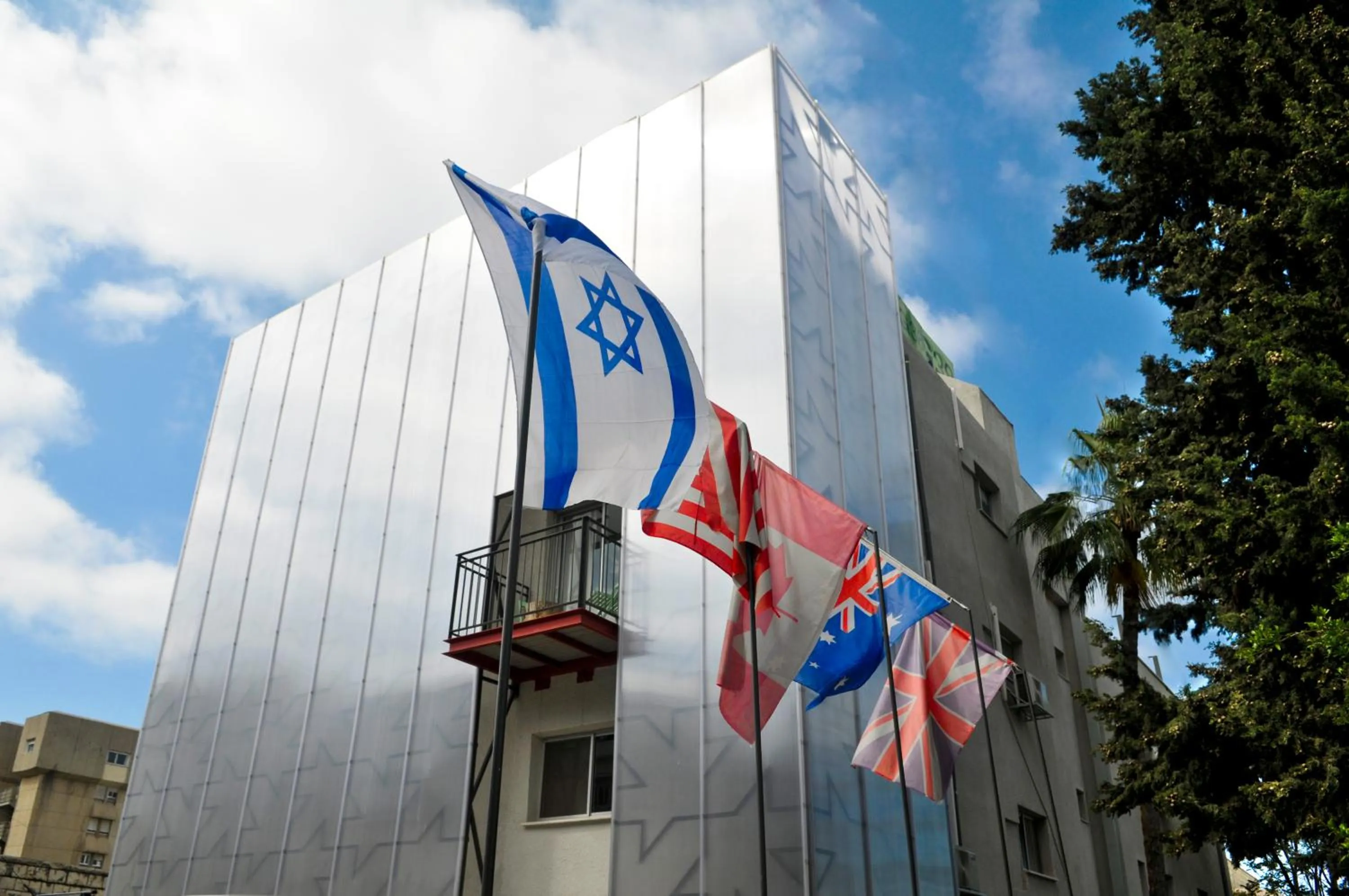 Facade/entrance in G38 Rental Apartment Building