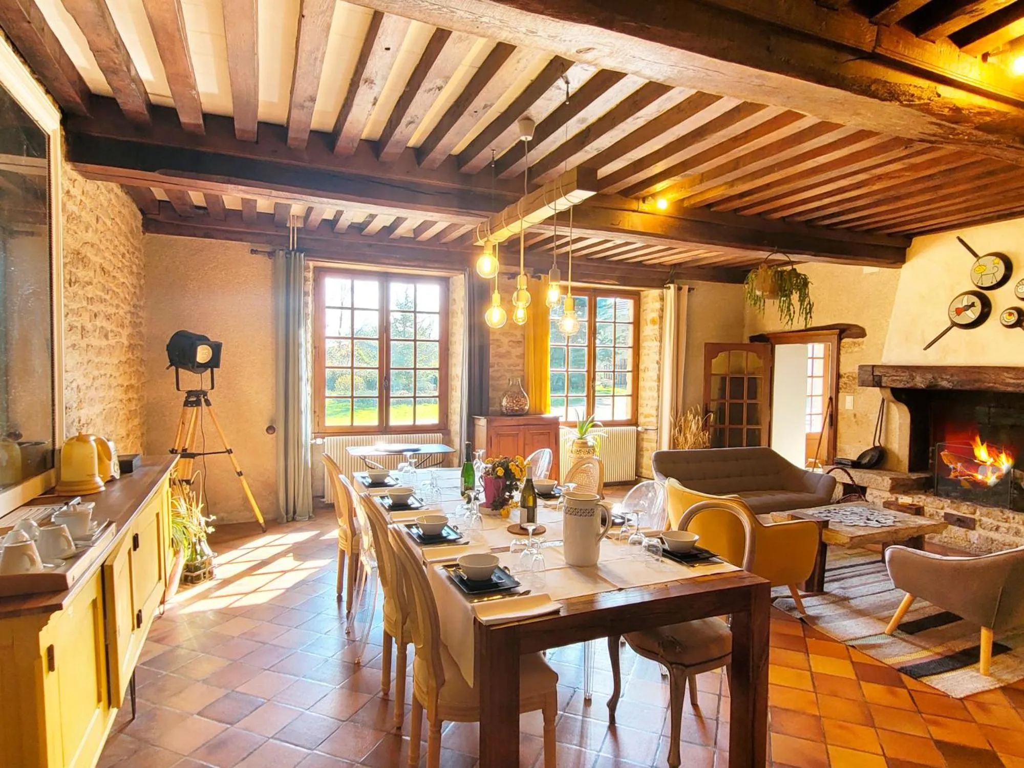 Living room in Jardin des Sens, la Rente d'Eguilly