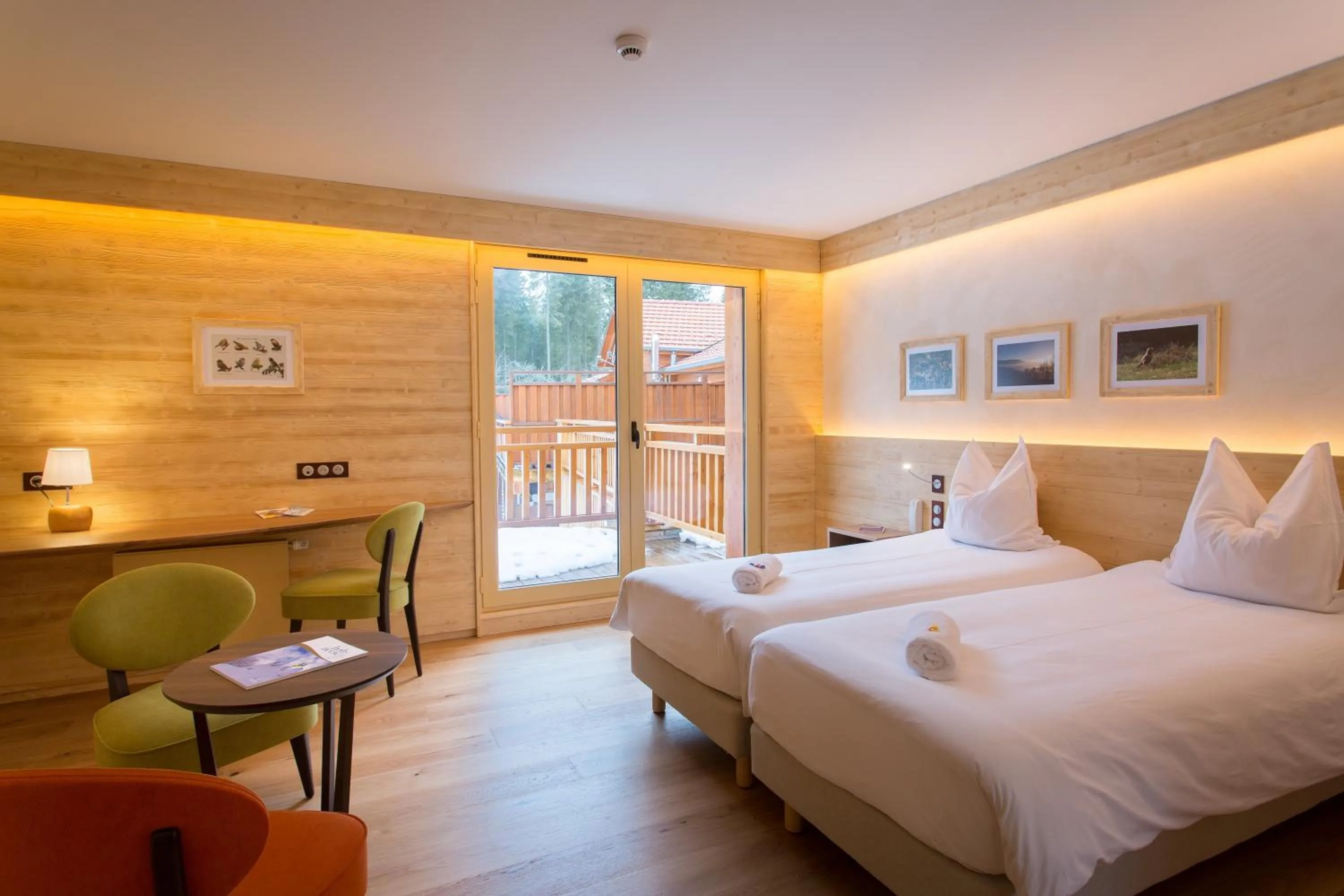 Bed in Hotel Restaurant Mont Champ du Feu