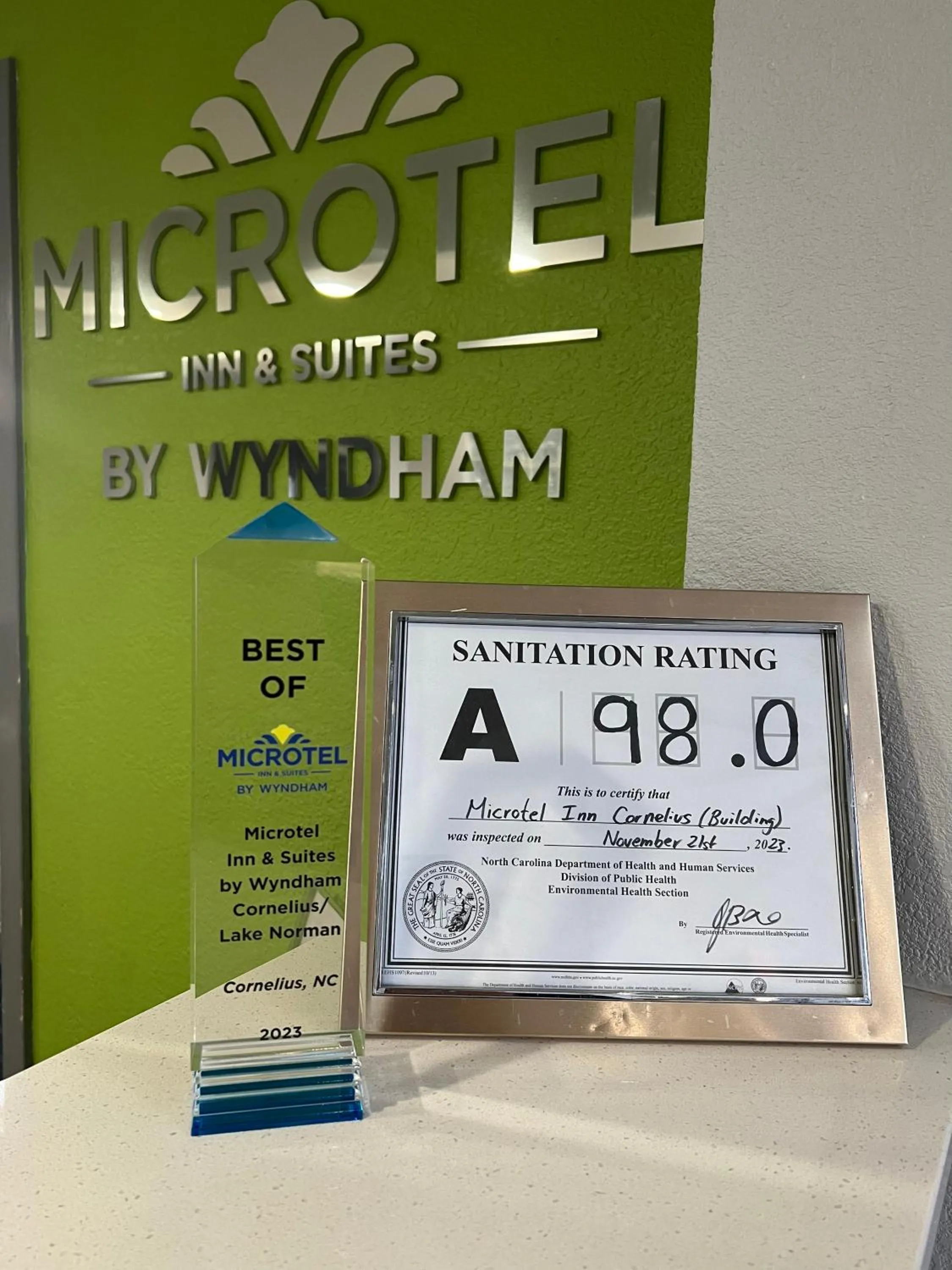 Logo/Certificate/Sign in Microtel Inn by Wyndham Lake Norman