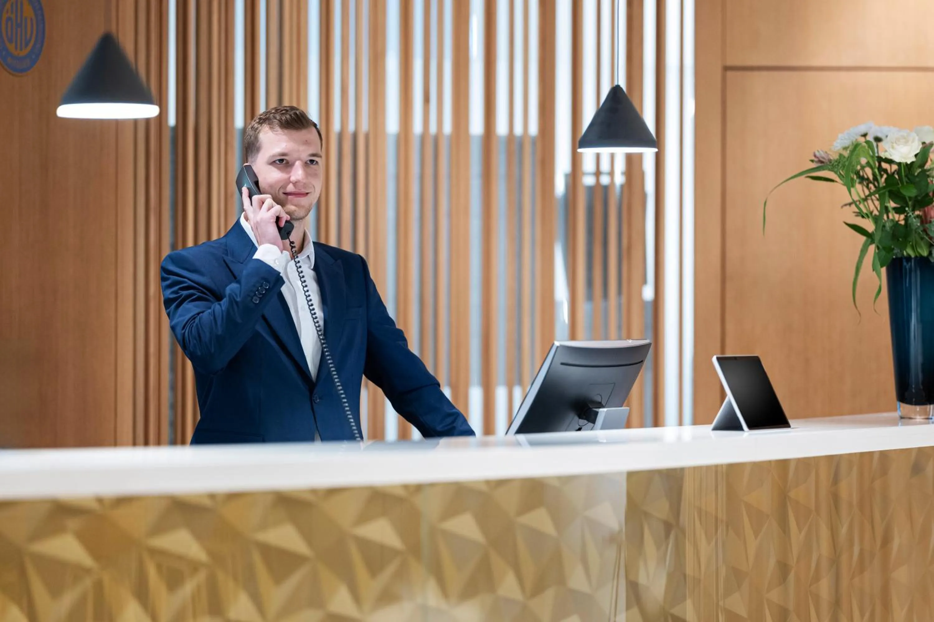 Lobby or reception in NH Graz City