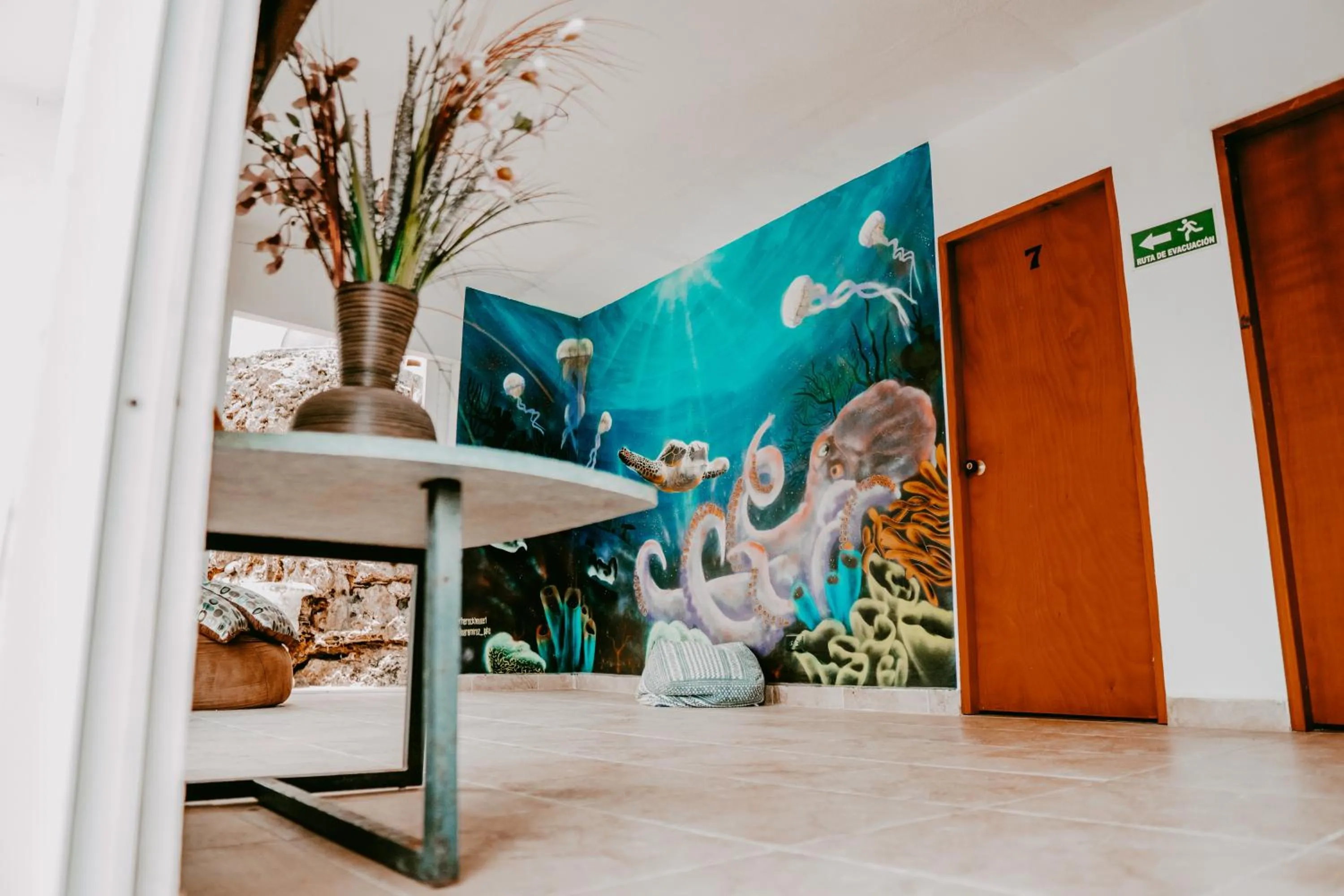 Living room in The Rock House Eco