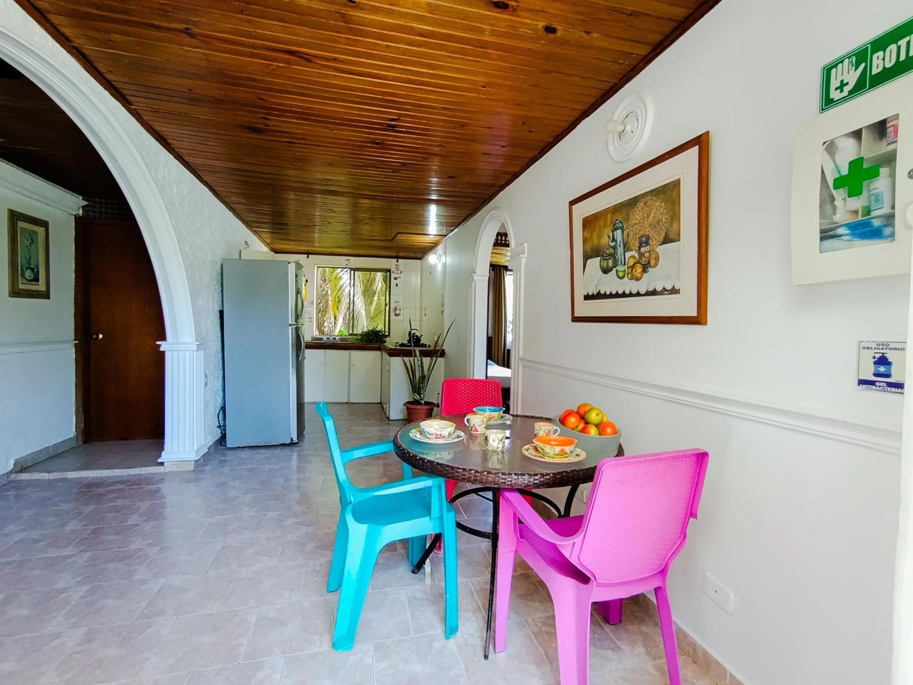 Dining area in The Rock House Eco