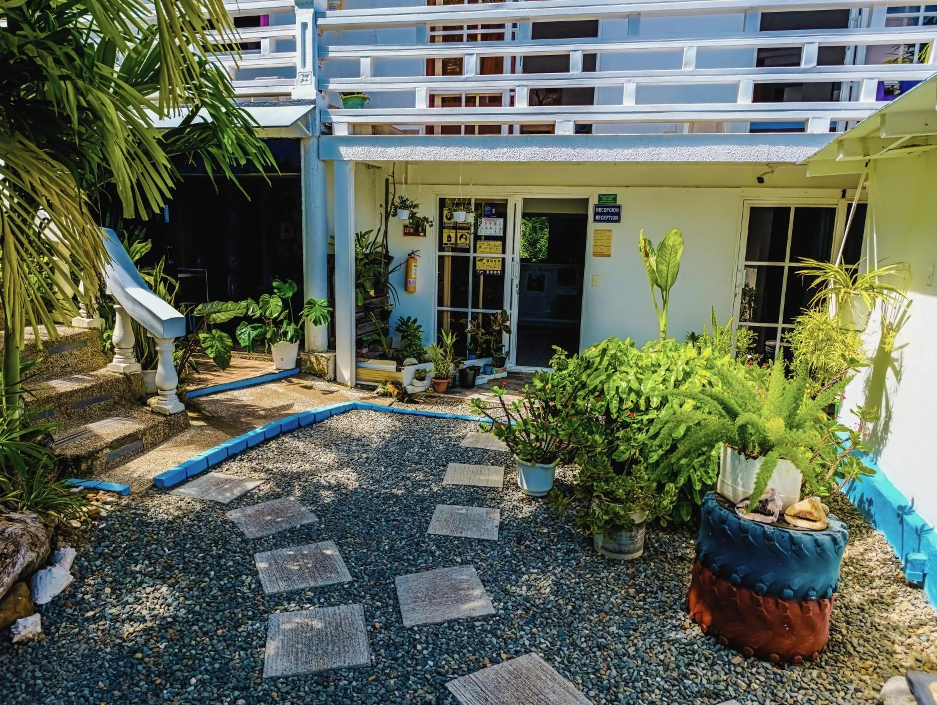 Garden in The Rock House Eco