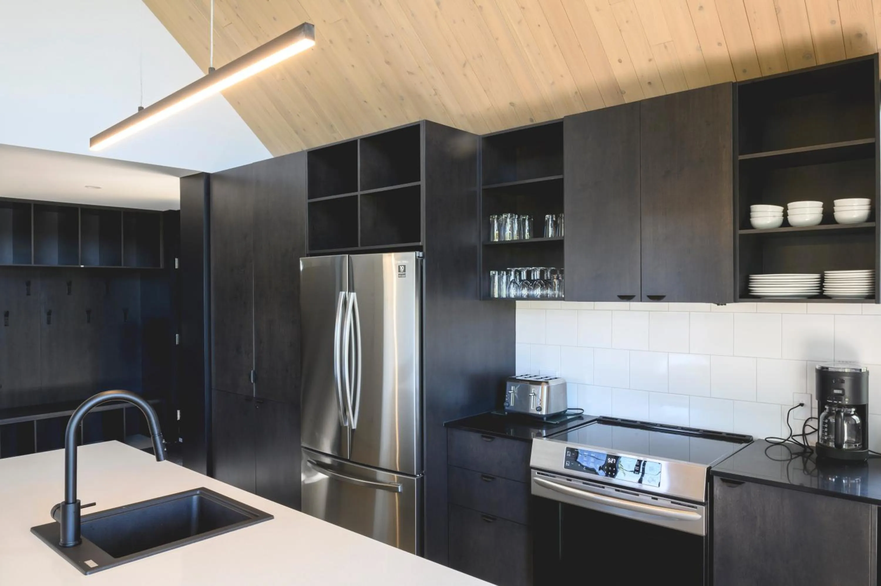 Kitchen or kitchenette in Station Touristique Duchesnay - Sepaq