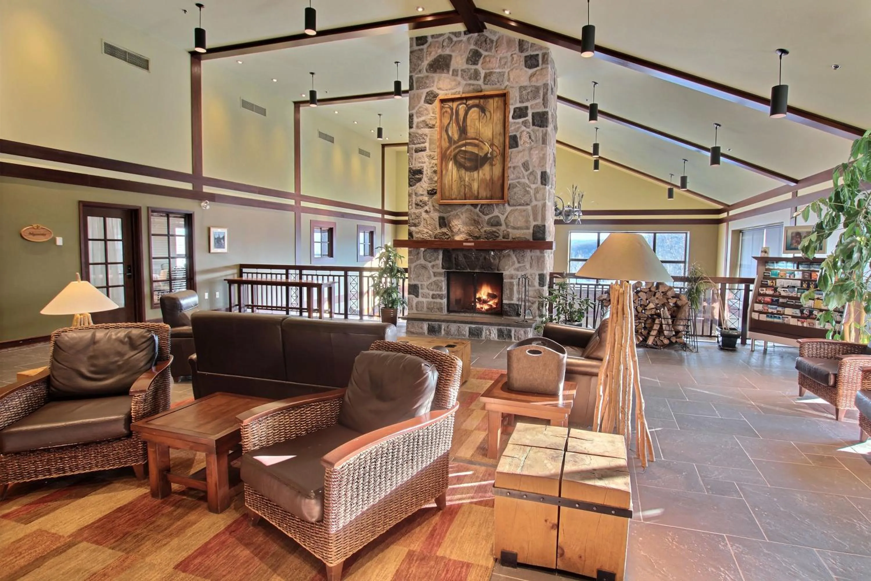 Lobby or reception in Station Touristique Duchesnay - Sepaq