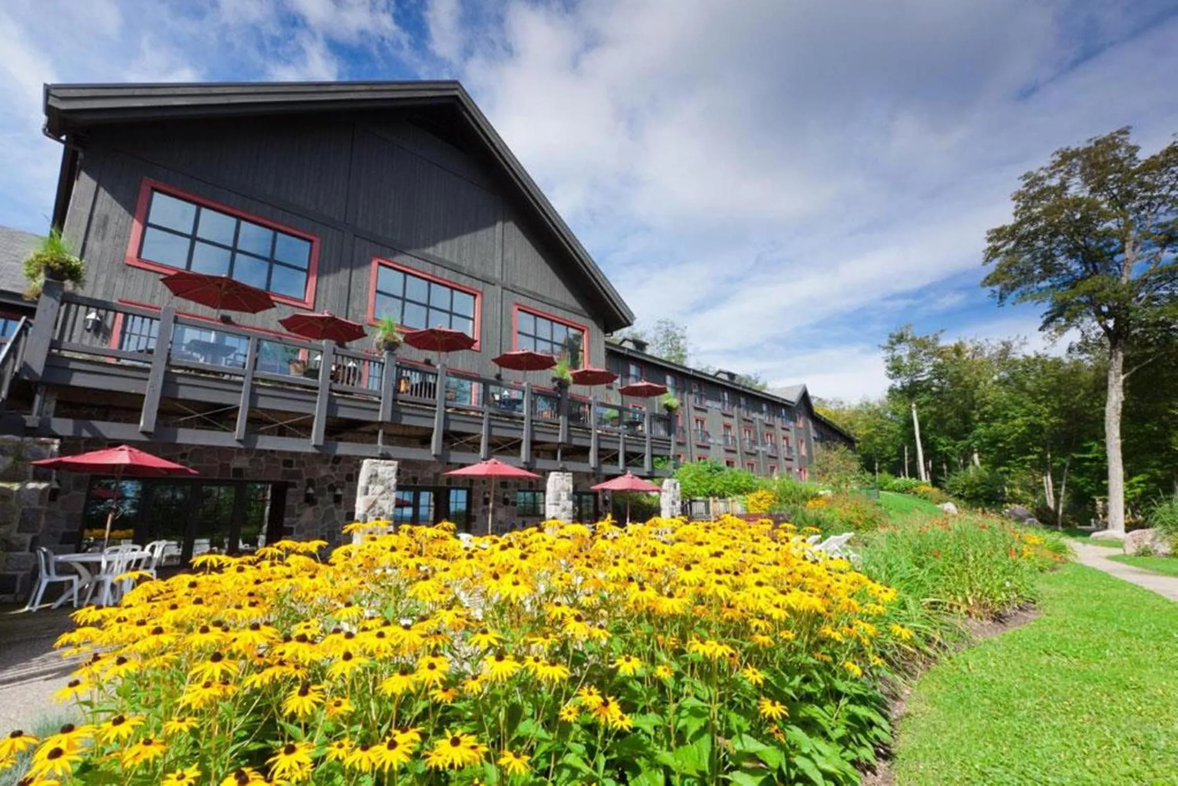 Patio in Station Touristique Duchesnay - Sepaq