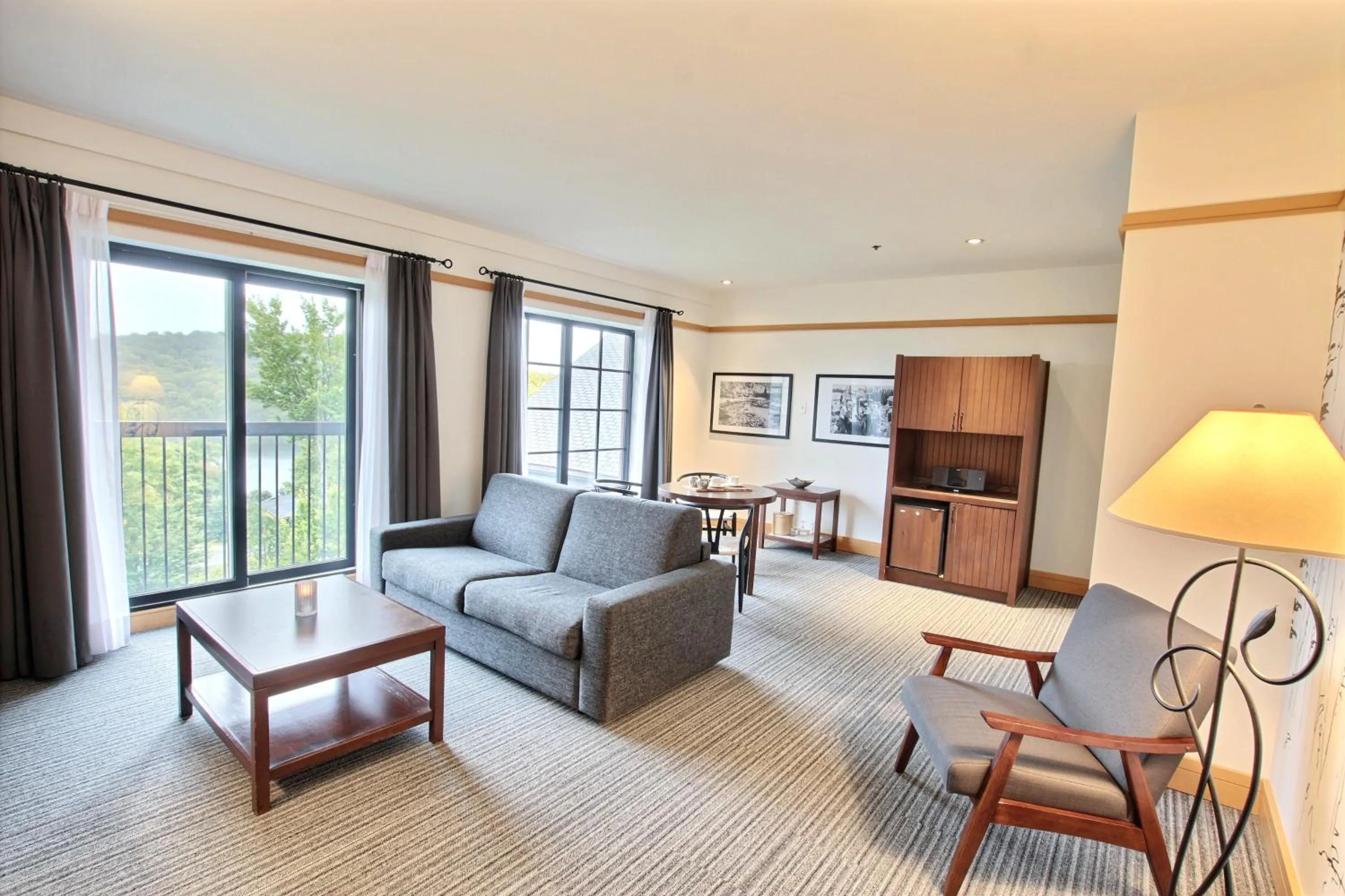 Seating area in Station Touristique Duchesnay - Sepaq