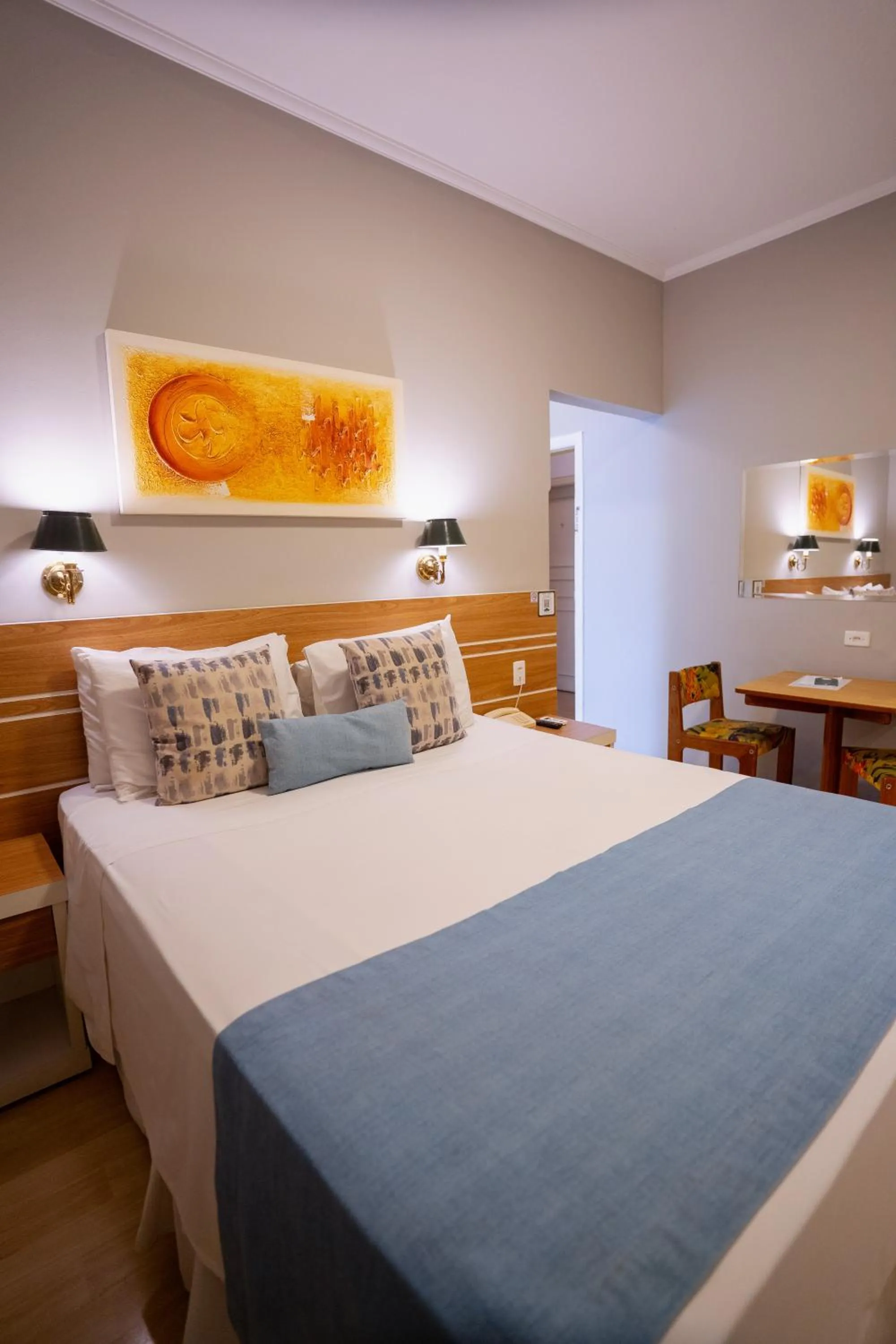 Bed in Hotel Minas Gerais