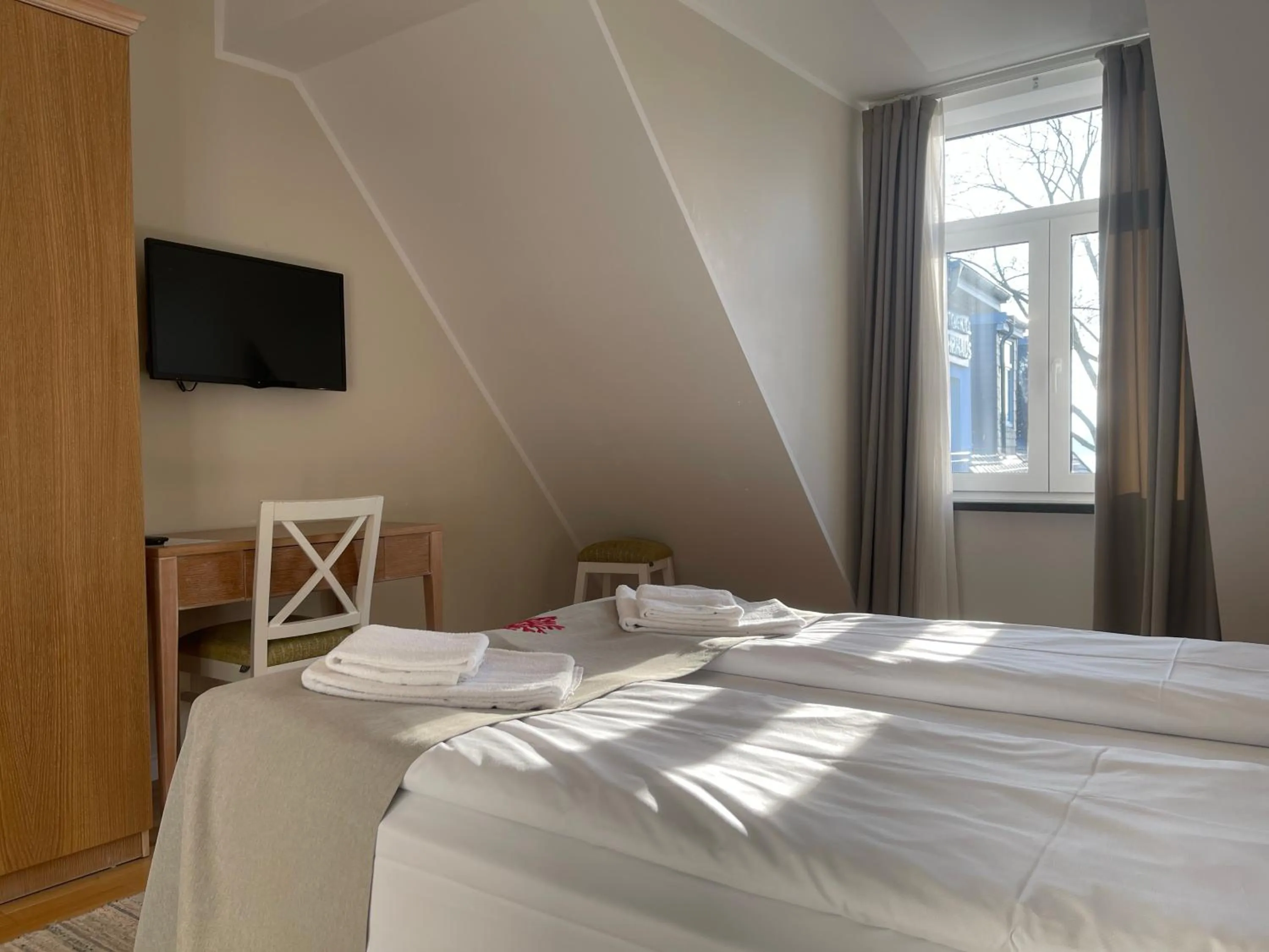 Bed in Hotel Altes Fährhaus