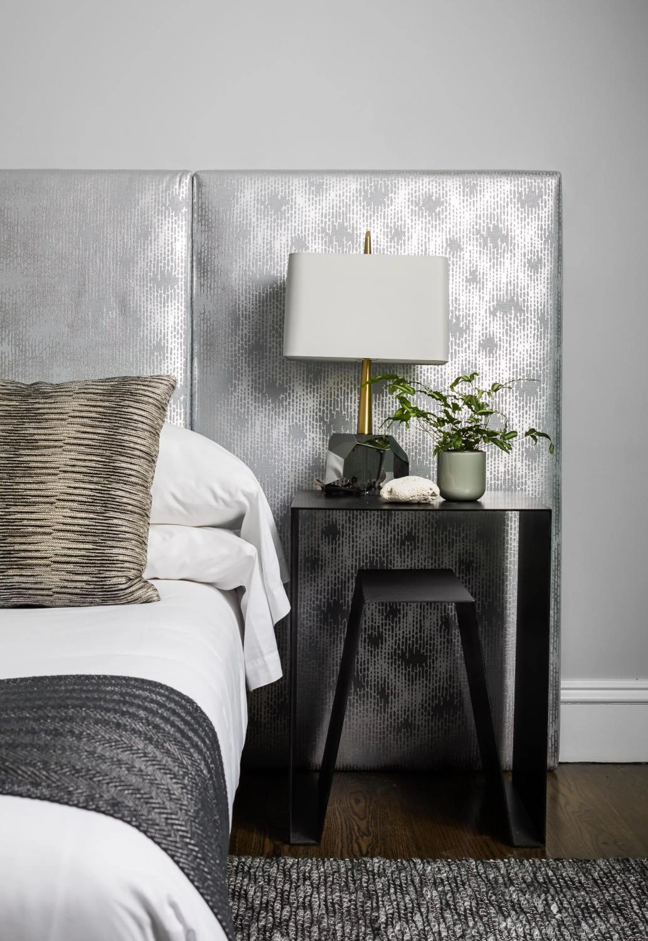 Decorative detail, Bed in The Richard, The Edgartown Collection