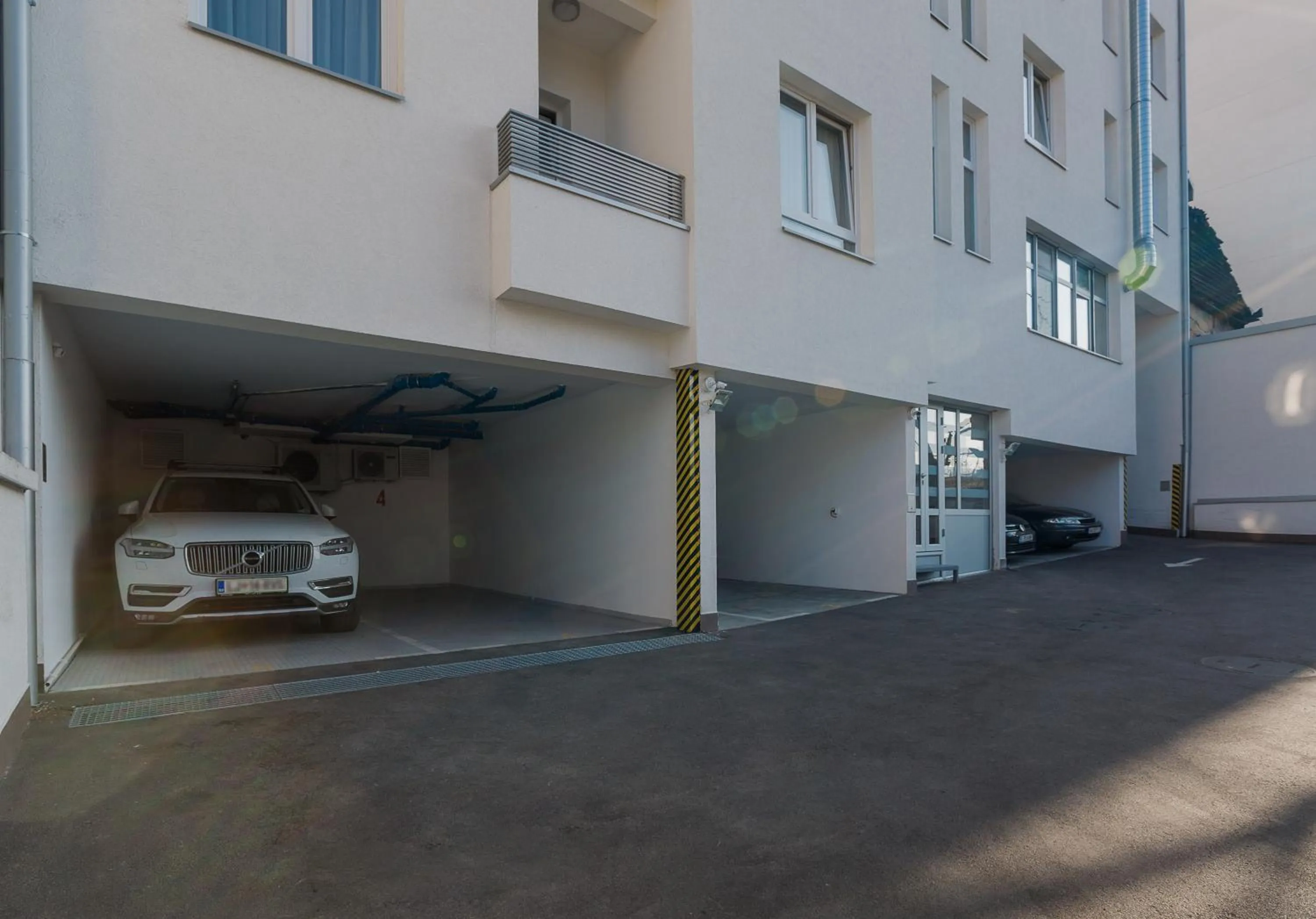 Inner courtyard view in Sky Hotel