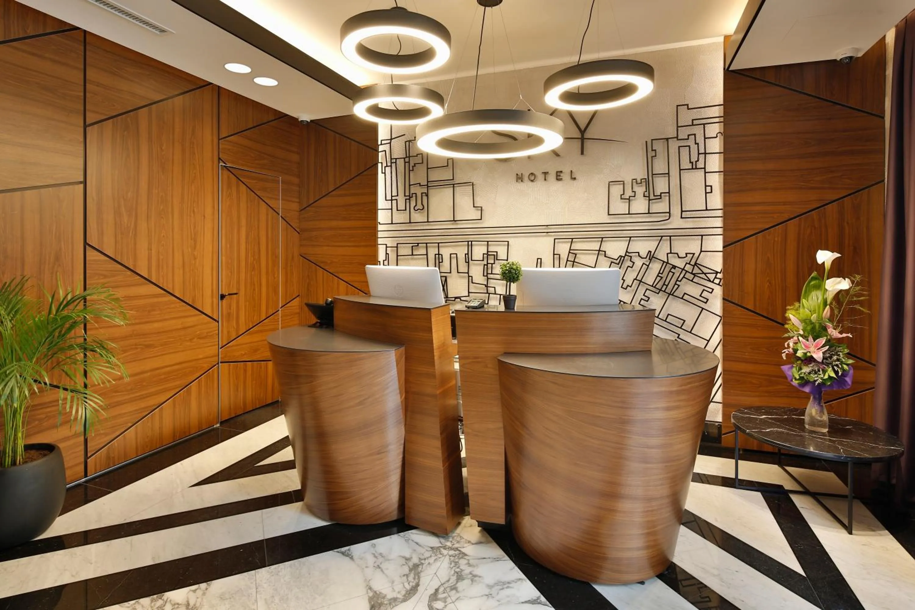Lobby or reception in Sky Hotel