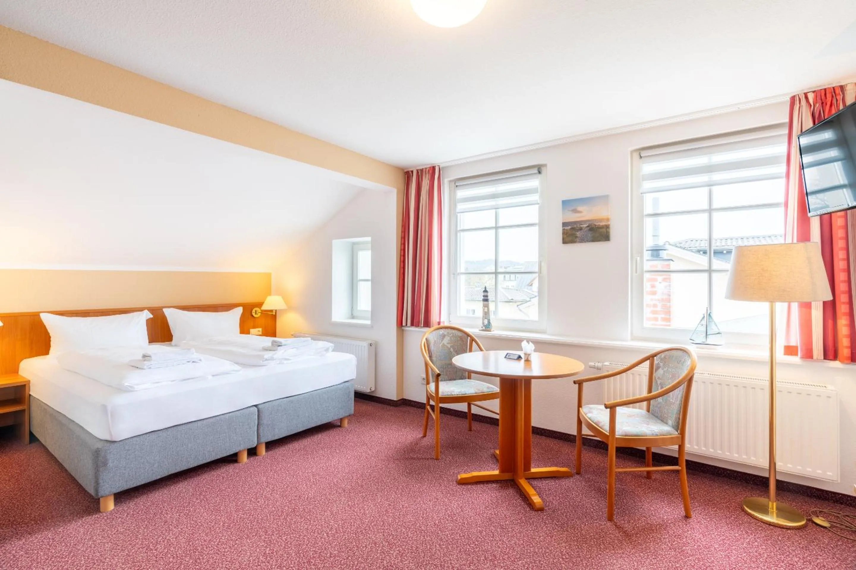 Bedroom, Bed in Pension Wald und See