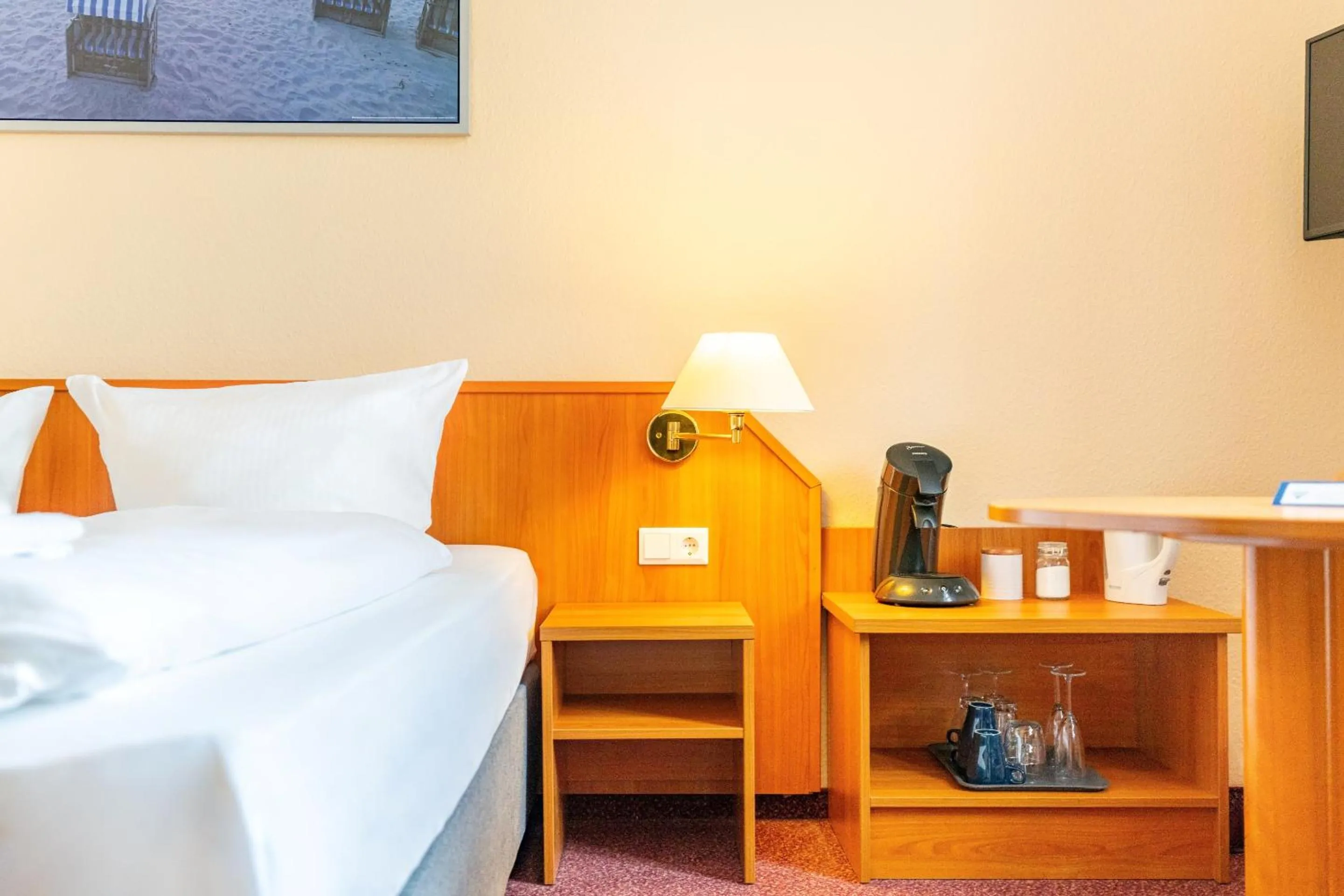 Bedroom, Bed in Pension Wald und See