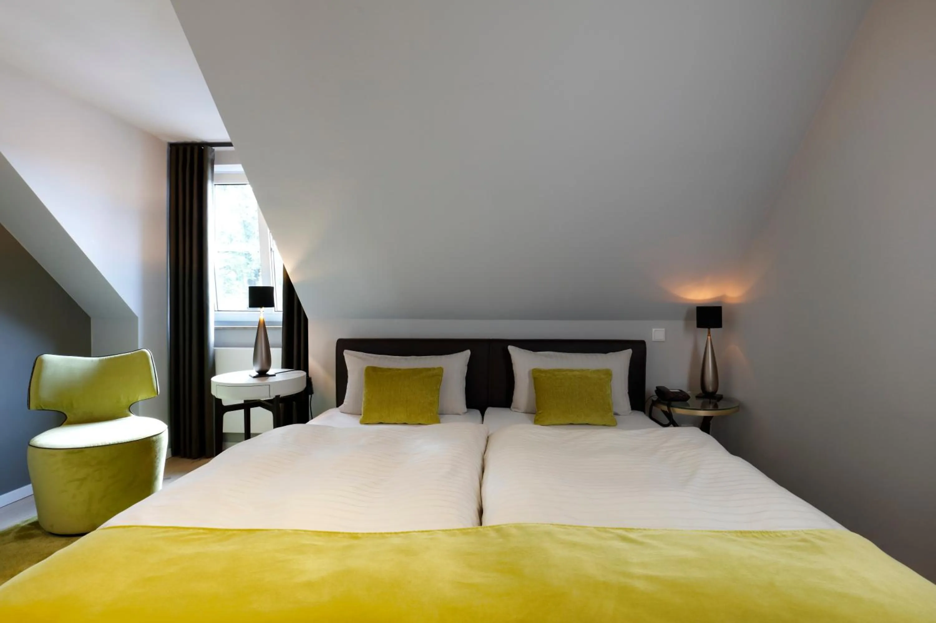 Bed in Patentkrug Design Hotel