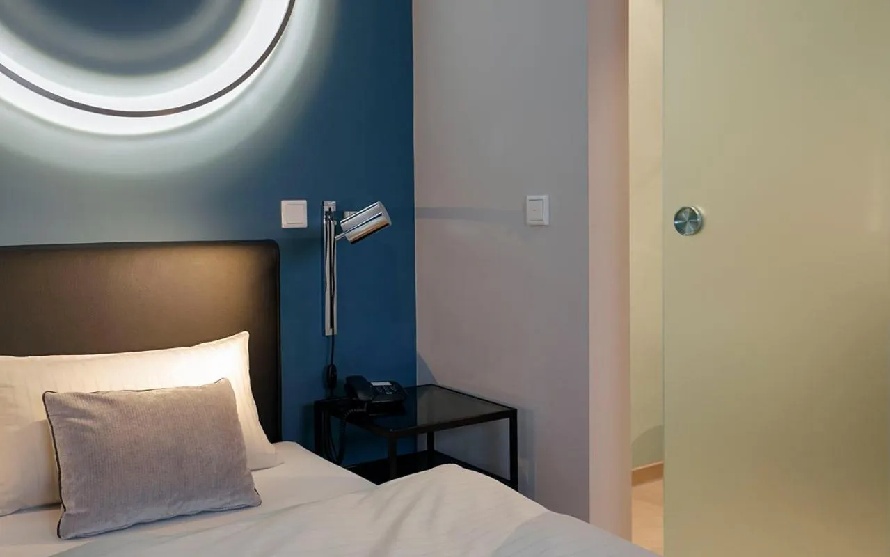 Bed in Patentkrug Design Hotel