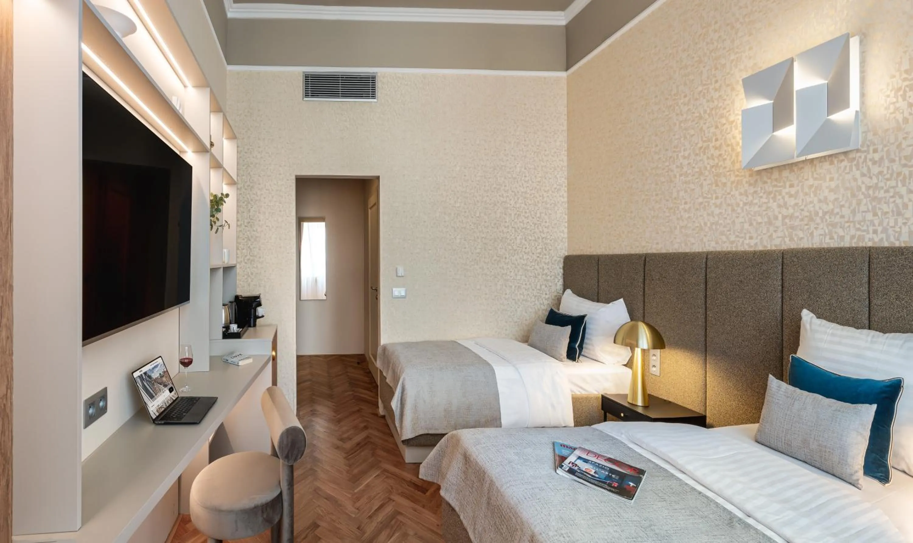 Bed in Hotel Sovereign Prague