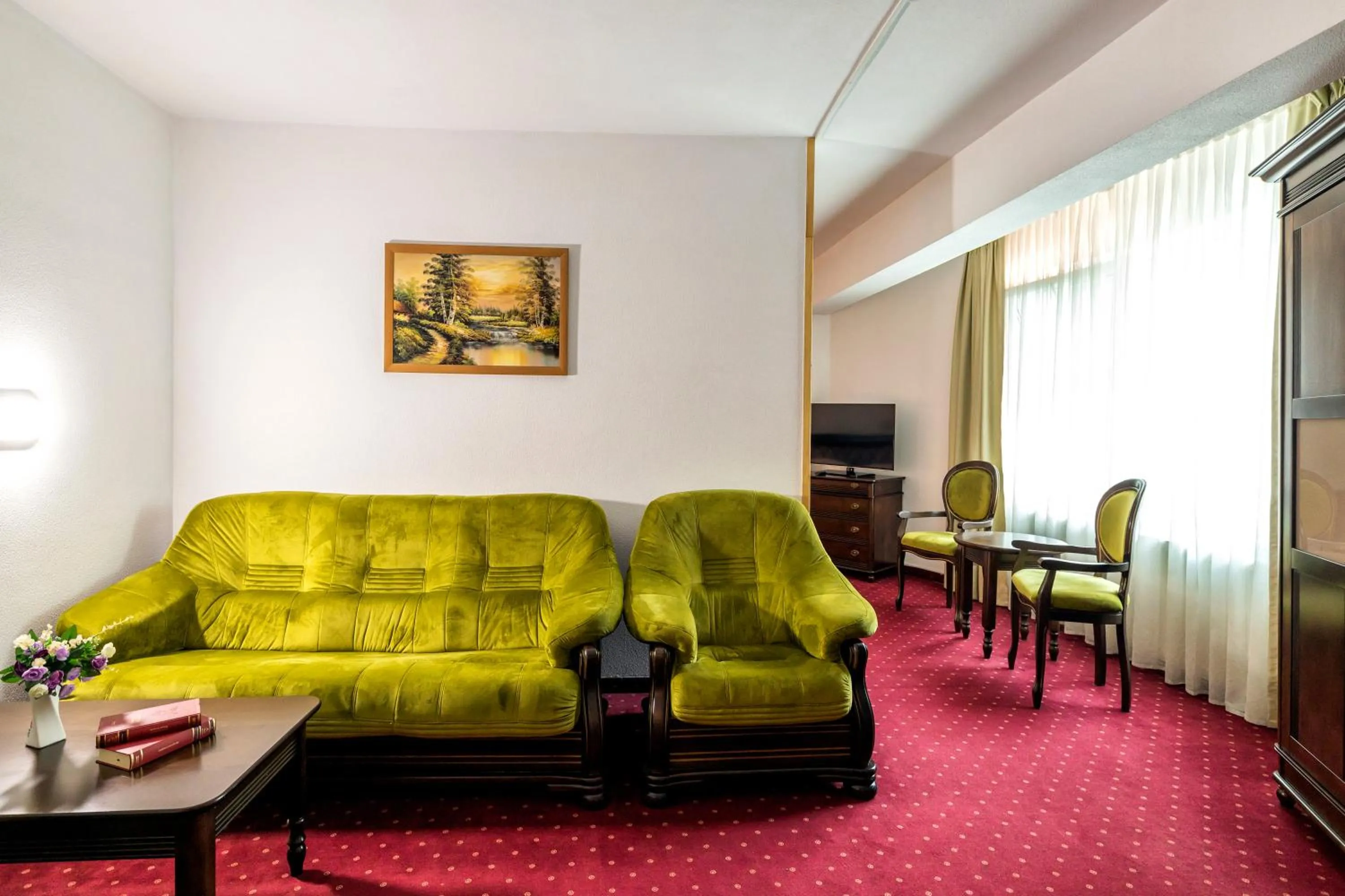 Living room in Hotel Cornul Vanatorului