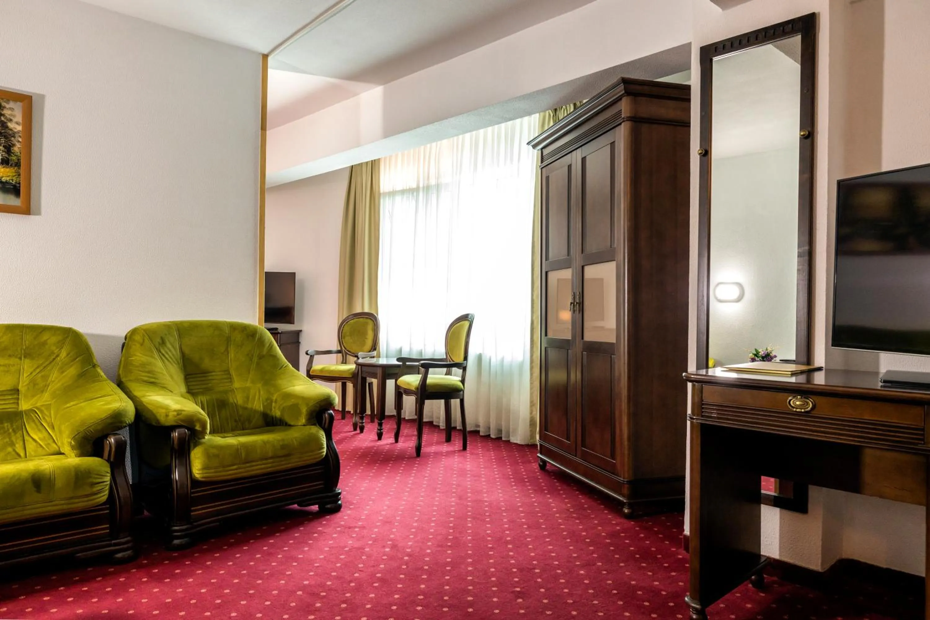 Living room in Hotel Cornul Vanatorului