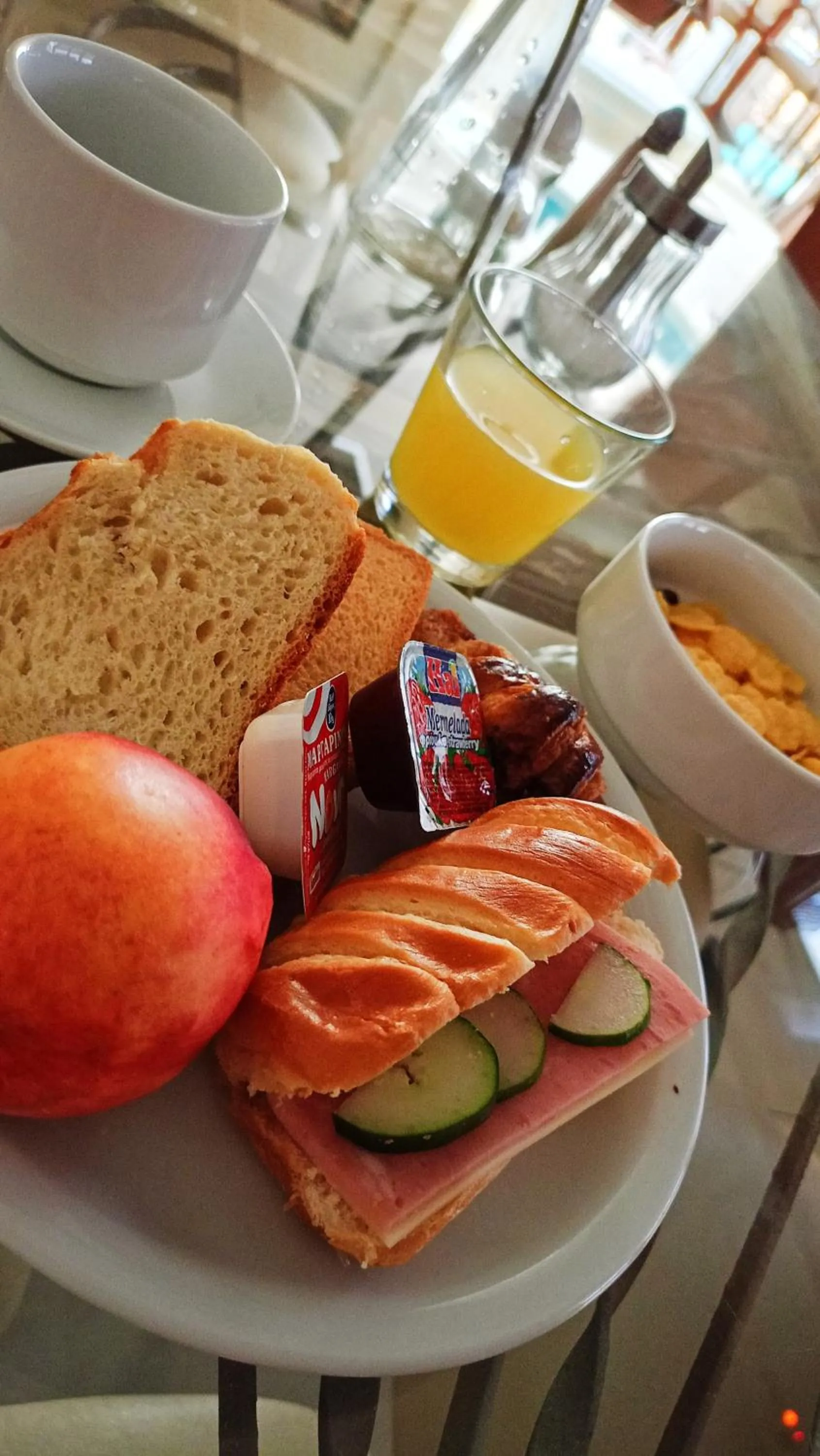 Continental breakfast in Efstratios Hotel