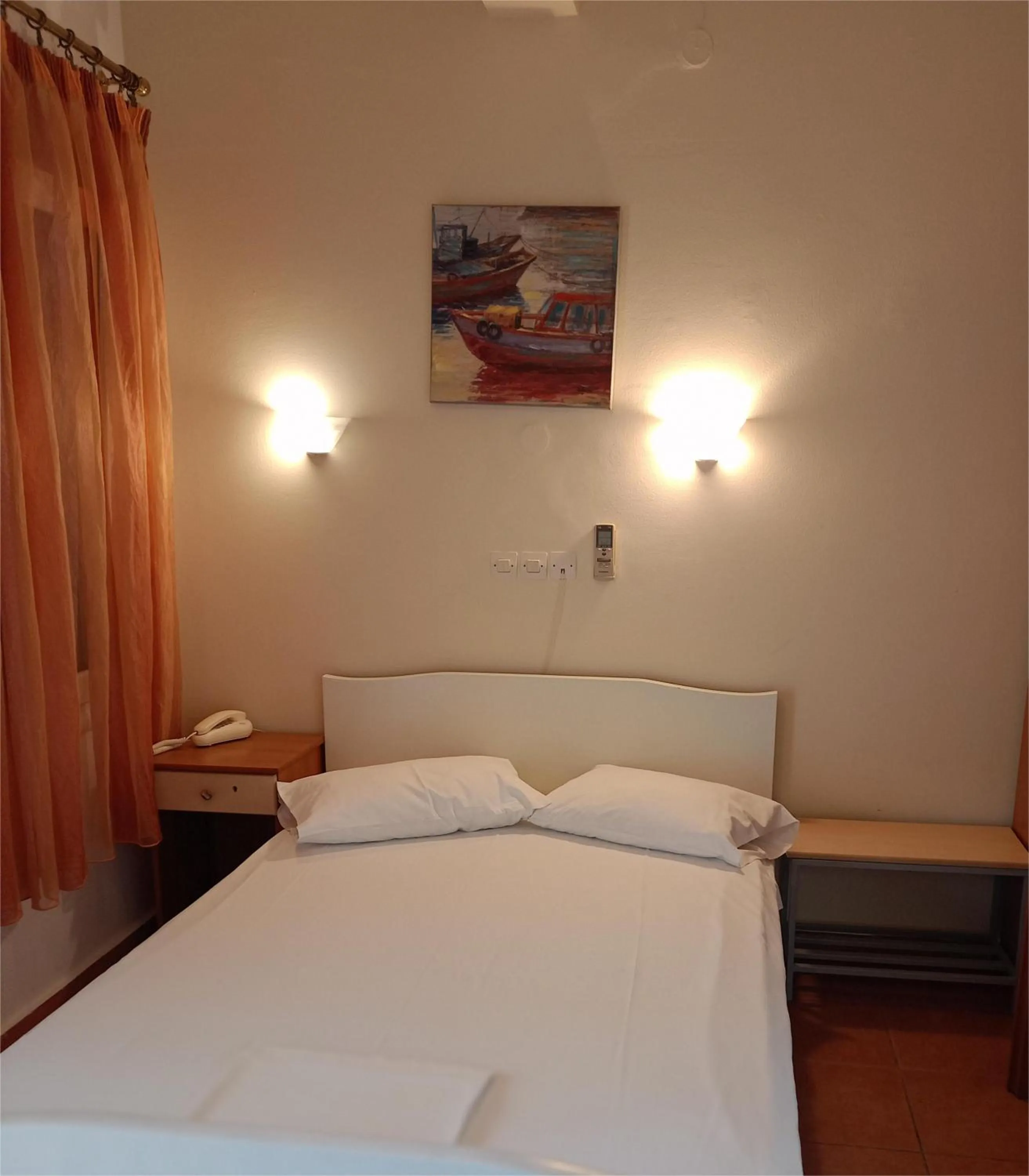 Bed in Efstratios Hotel