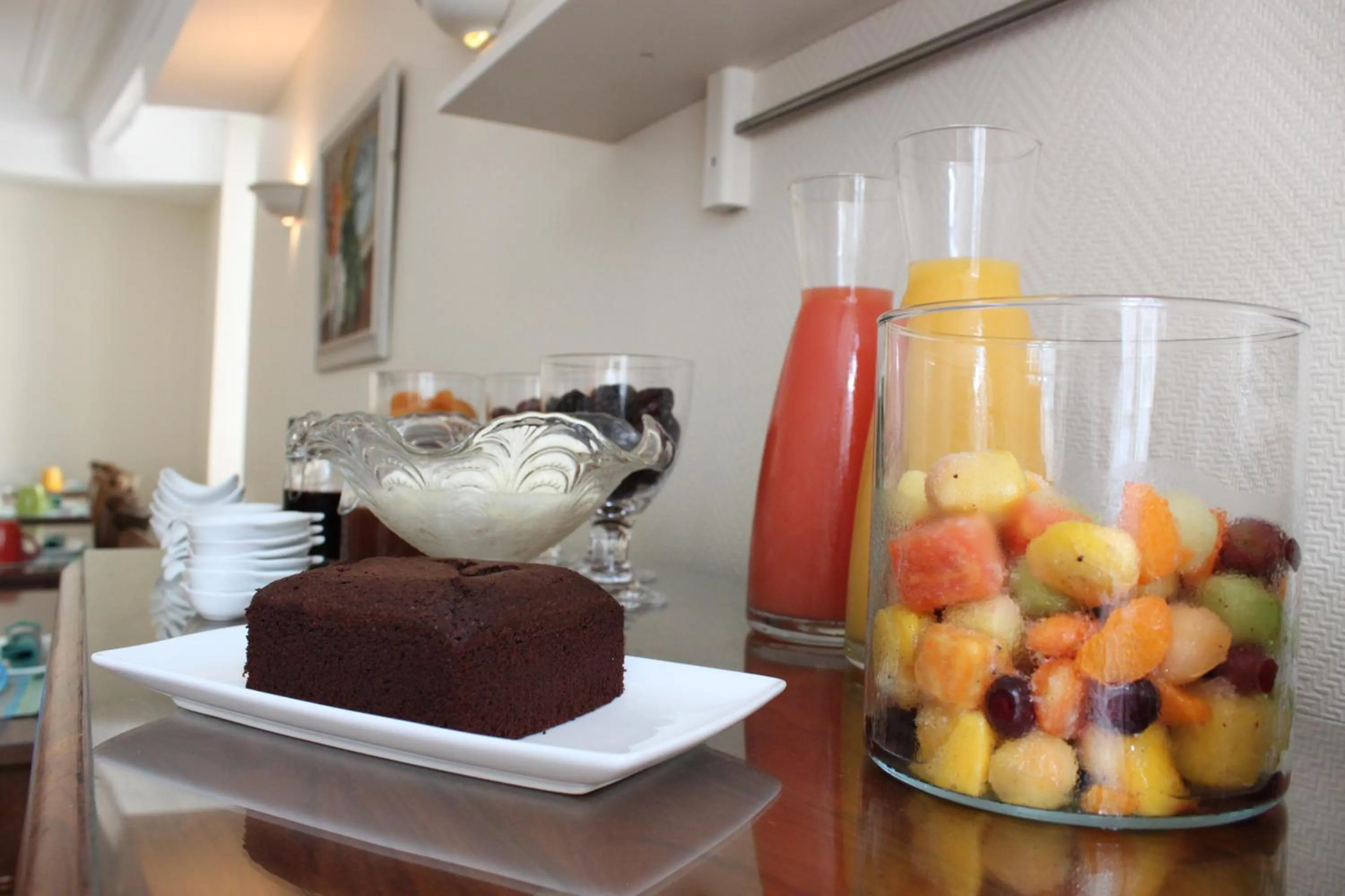 Food and drinks in Hotel Auberge des Remparts
