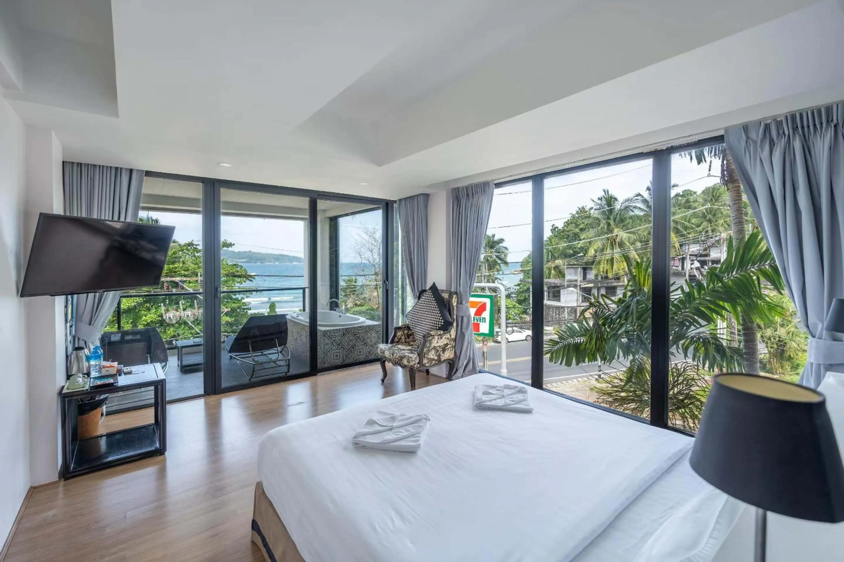 View (from property/room), Bed in See Sea Villa Phuket SHA
