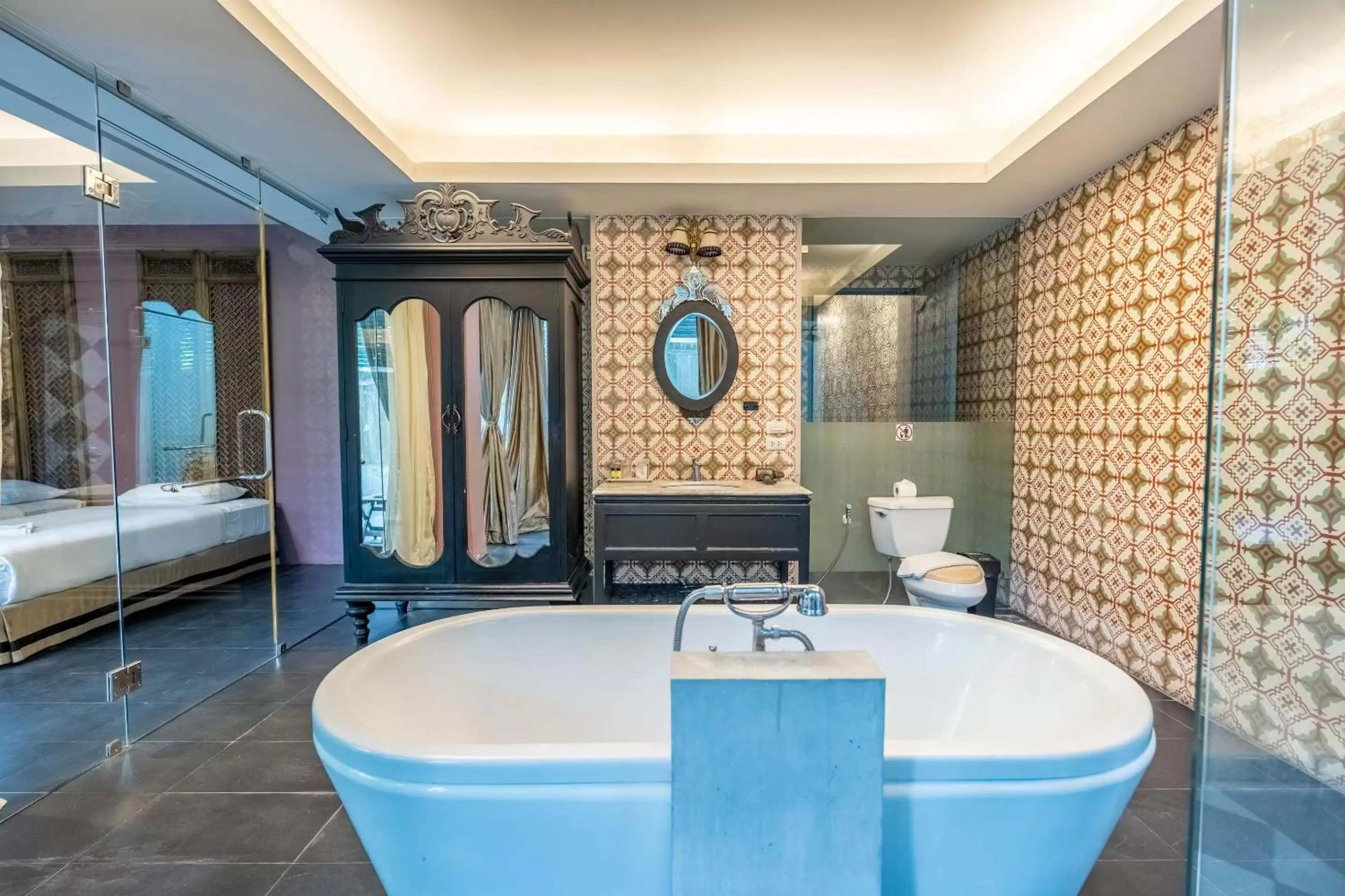 Bathroom, Bed in See Sea Villa Phuket SHA