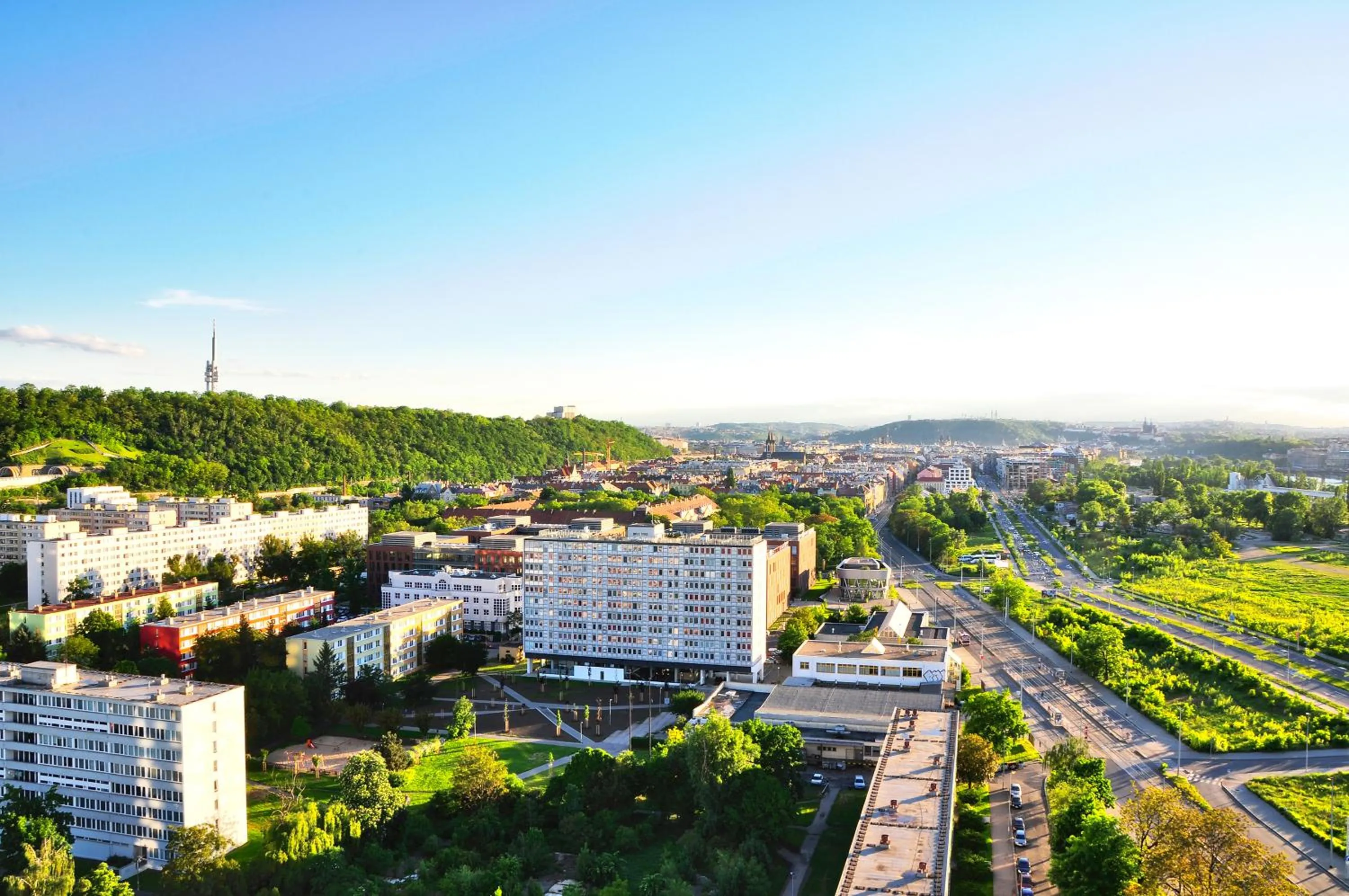 City view in Hotel Olympik