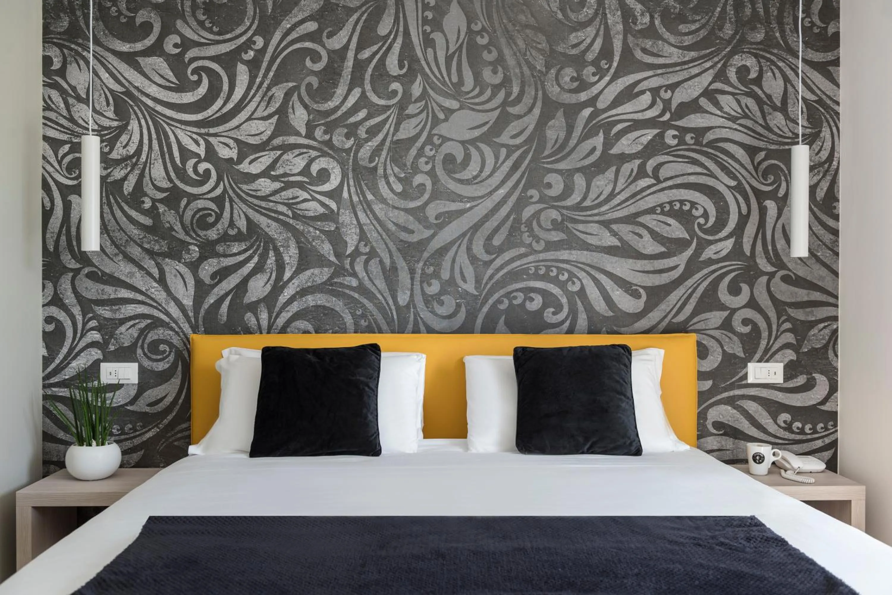 Bedroom, Bed in Hotel Delle Rose