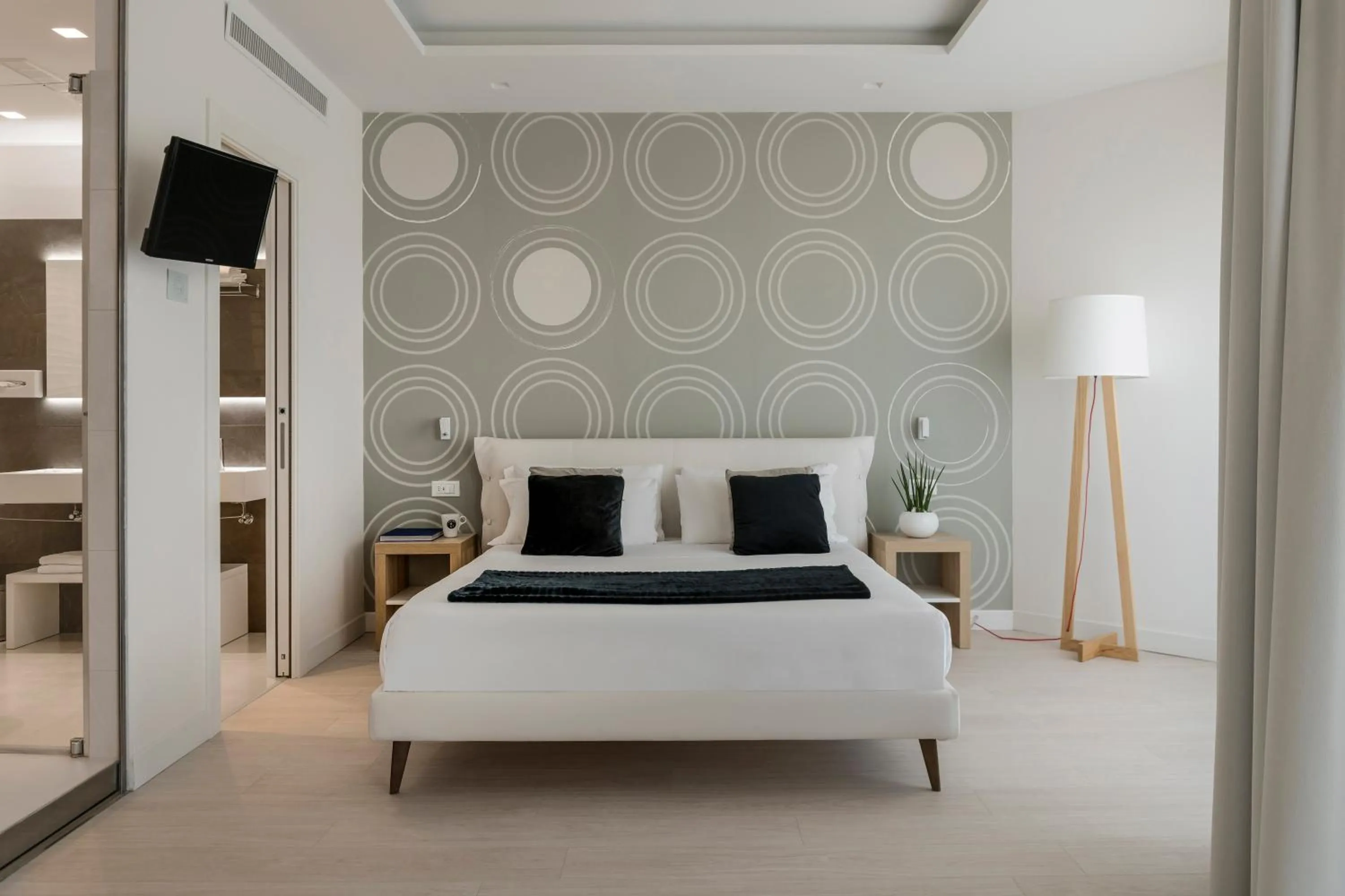 Bedroom, Bed in Hotel Delle Rose